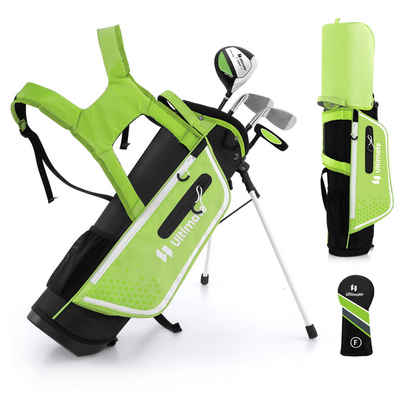 KOMFOTTEU Golfschläger + Golfbag, mit 205CC 3er Fairway, für Kinder von 5-7 Jahren
