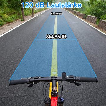 zggzerg Fahrradklingel Fahrradklingel Elektrisch, Fahrradhupe 120 dB, IPX4 wasserdichte