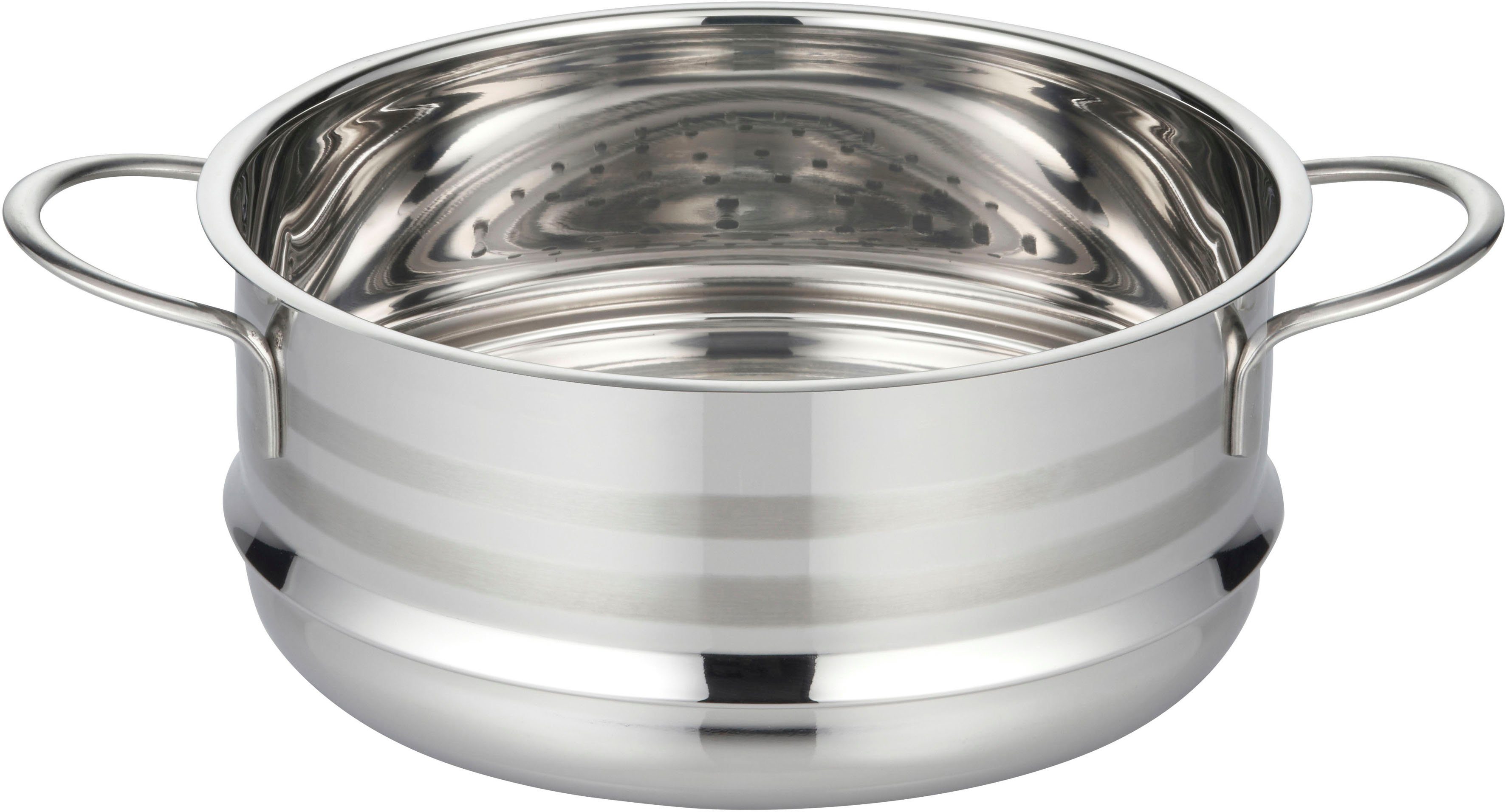 Elo Basic Dampfgartopf Brillant, Edelstahl, Glasdeckel, Induktion