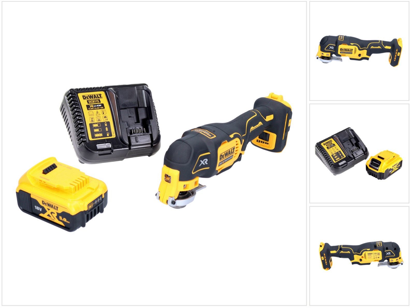 DeWalt Akku-Multifunktionswerkzeug DCS 356 P1-XJ Akku Multitool Oszillierer 18 V Brushless