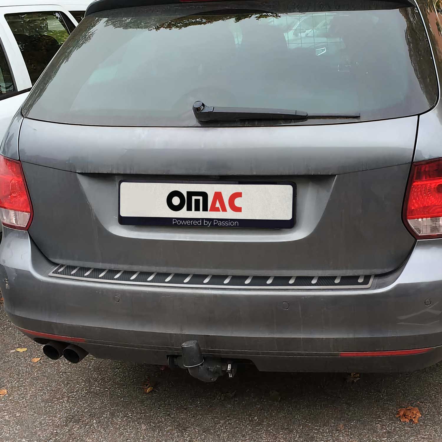 OMAC Ladekantenschutz für VW Golf mk7 Variant 2013-2020 Kohlefaserfolien, Zubehör für Volkswagen Golf mk7 Variant 2013-2020, Langlebig,Einfache Reinigung,Einfache Installation,Rostbeständig