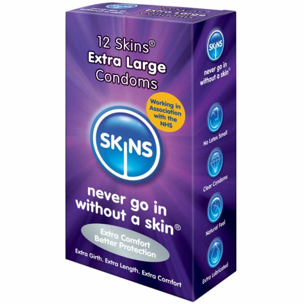 Skins Sexual Health Kondome SKINS Extra große Kondome 57mm 12 Stk.