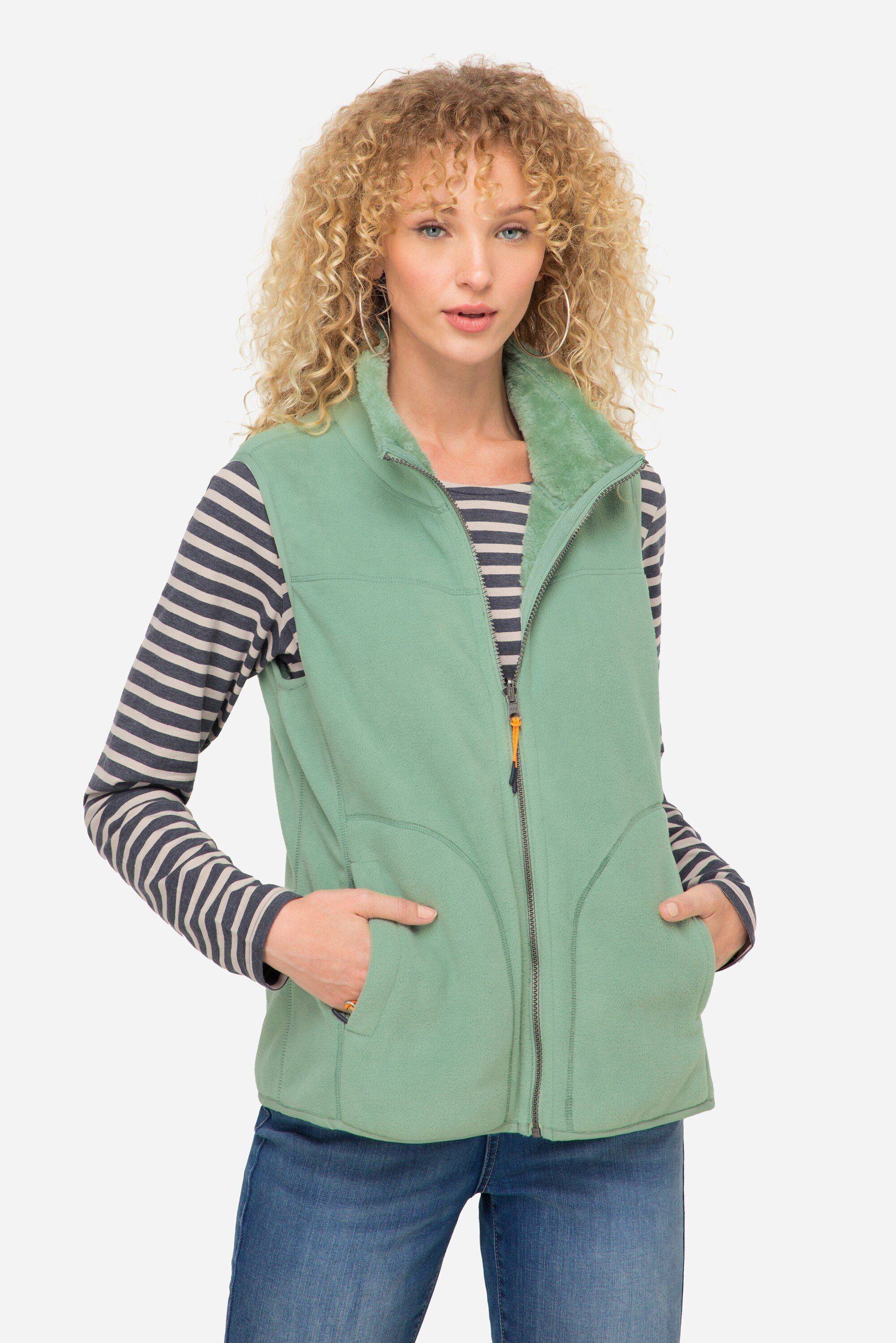 Laurasøn Steppweste Wende-Weste Fleece- und Teddy-Seite günstig online kaufen