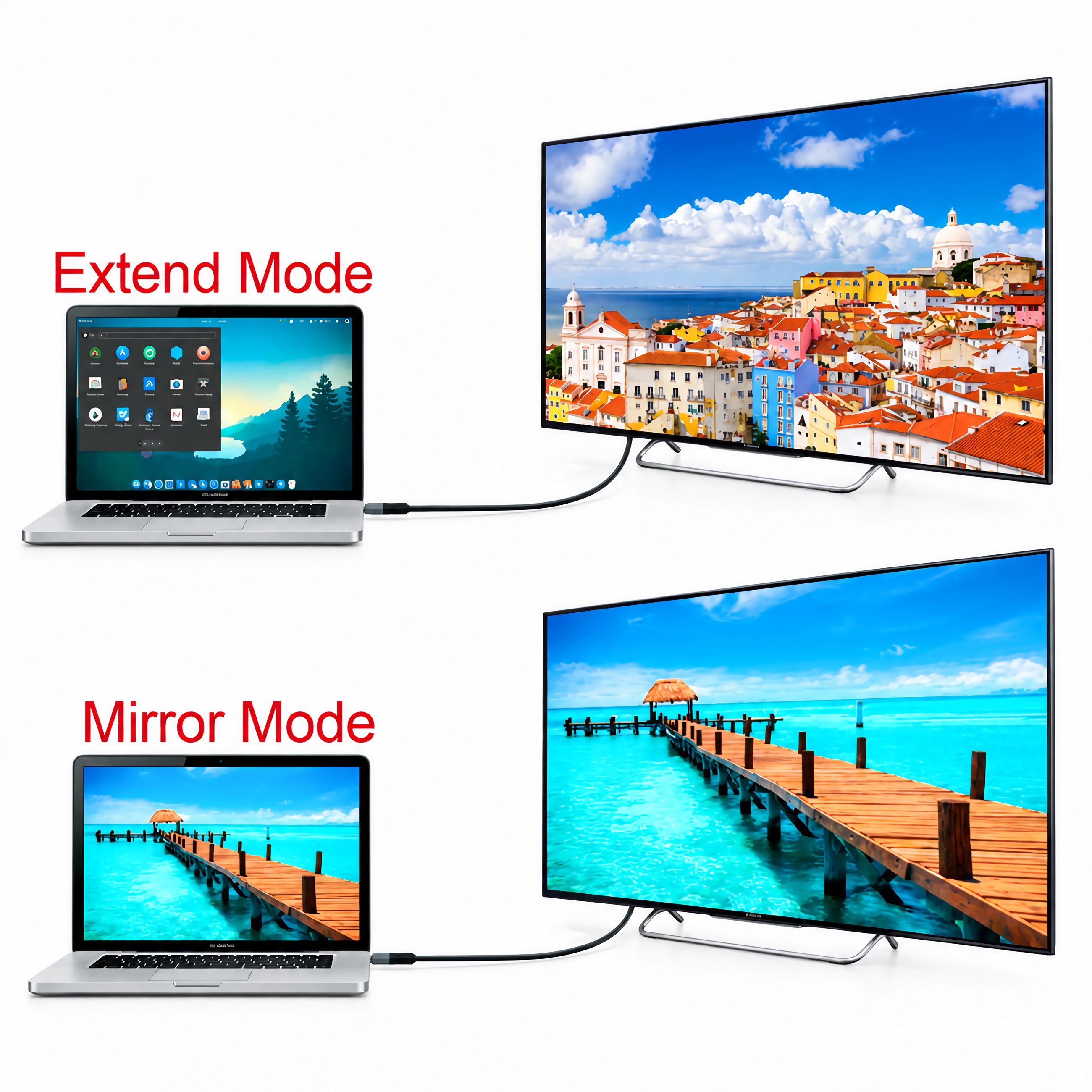 Bolwins E30 USB C auf DisplayPort Kabel 4K 1.8m USB Typ C zu DisplayPort Kabel Video-Kabel, USB-C (Typ-C) Stecker, DisplayPort Stecker (180 cm), USB-C auf Displ – Bild 5 von 5