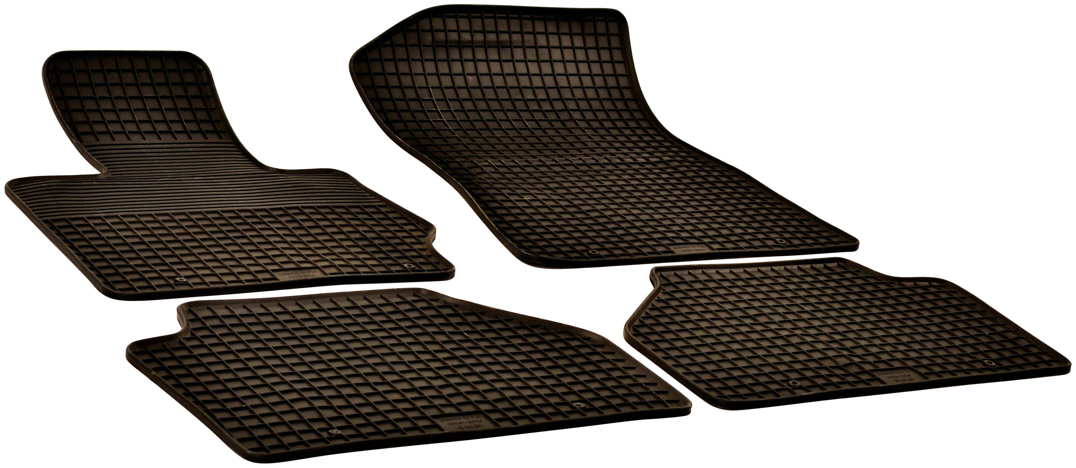 WALSER Passform-Fußmatten (4 St), für BMW X3 (F25) 09/2010-08/2017