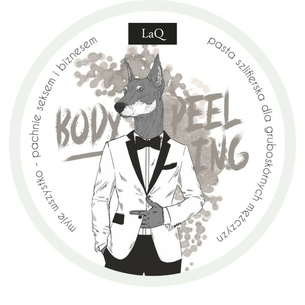 Laq Gesichtsmaske Dobermann Peeling-Paste für raue Männer 200ml