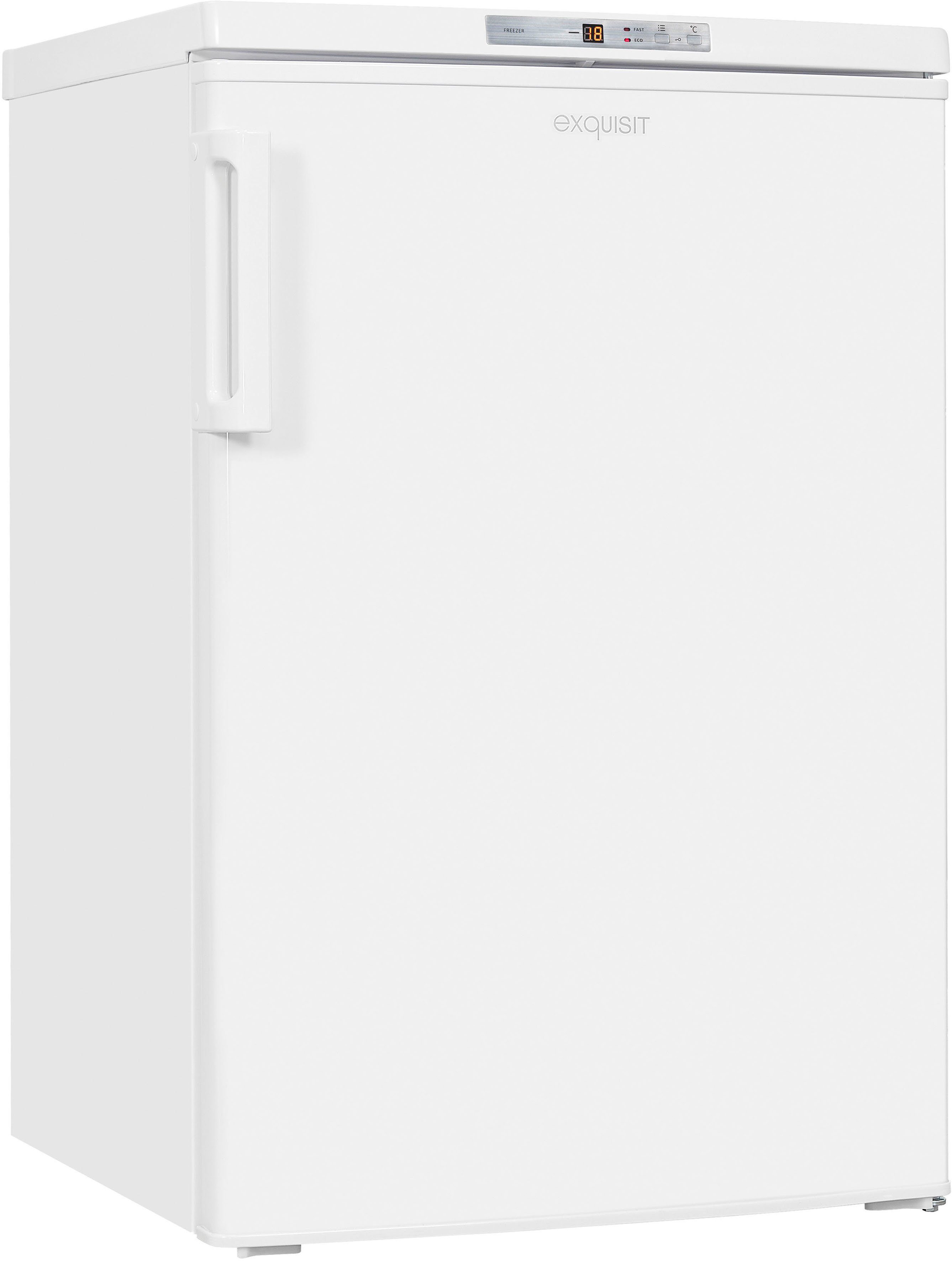 exquisit Gefrierschrank GS80-HE-040D, 85,5 cm hoch, 55 cm breit, 4*-Gefrierschrank mit praktischem Griff – leicht & bequem zu öffnen – Bild 5 von 5