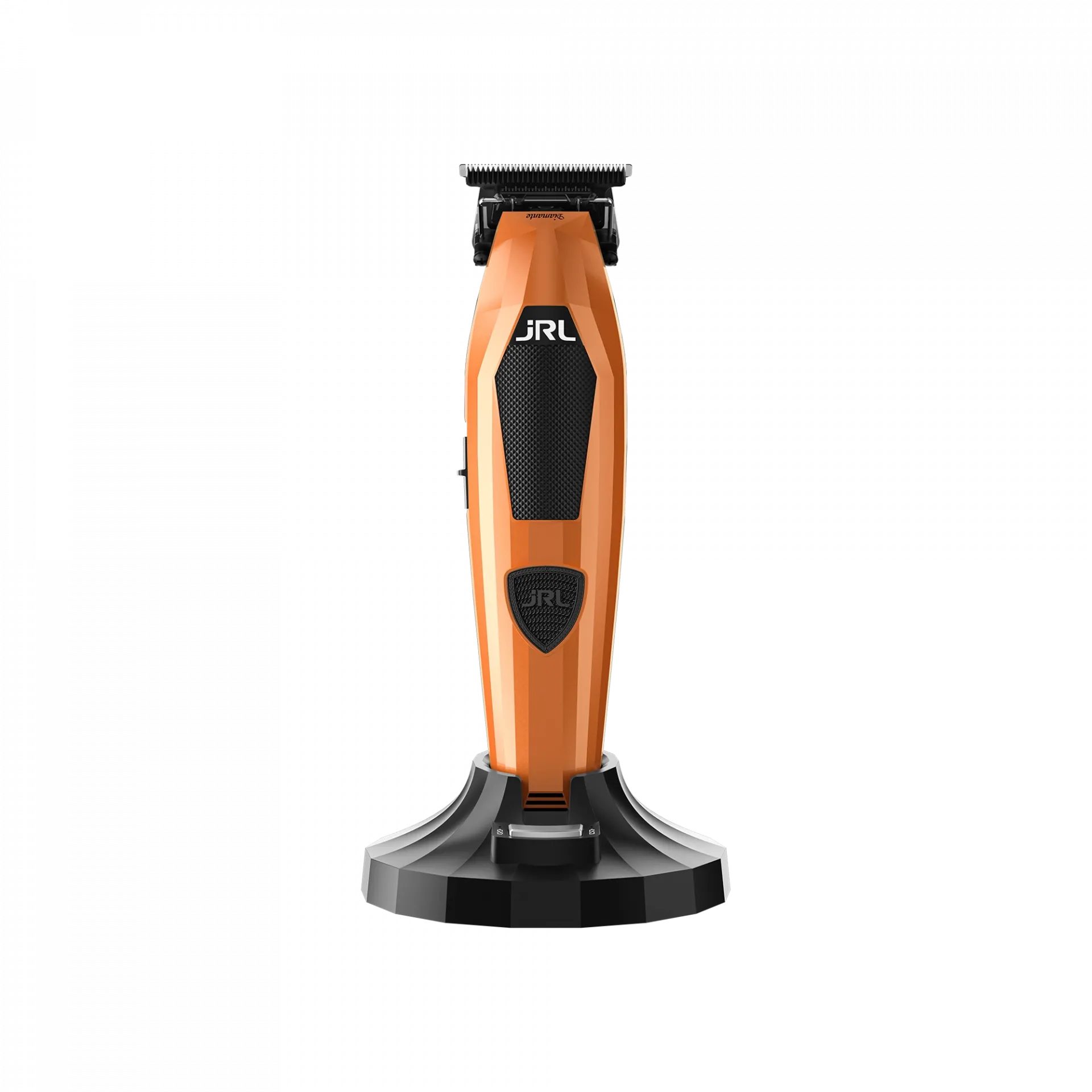 JRL Haarschneider JRL Diamante Trimmer Orange, Haarschneider-Set inkl. 5 Kammaufsätzen, Ladegerät und RZHörer, EZ-Gap™ M-Klinge Gen. 2, ultraleiser Motor, Reset IQ™ Ladetechnologie