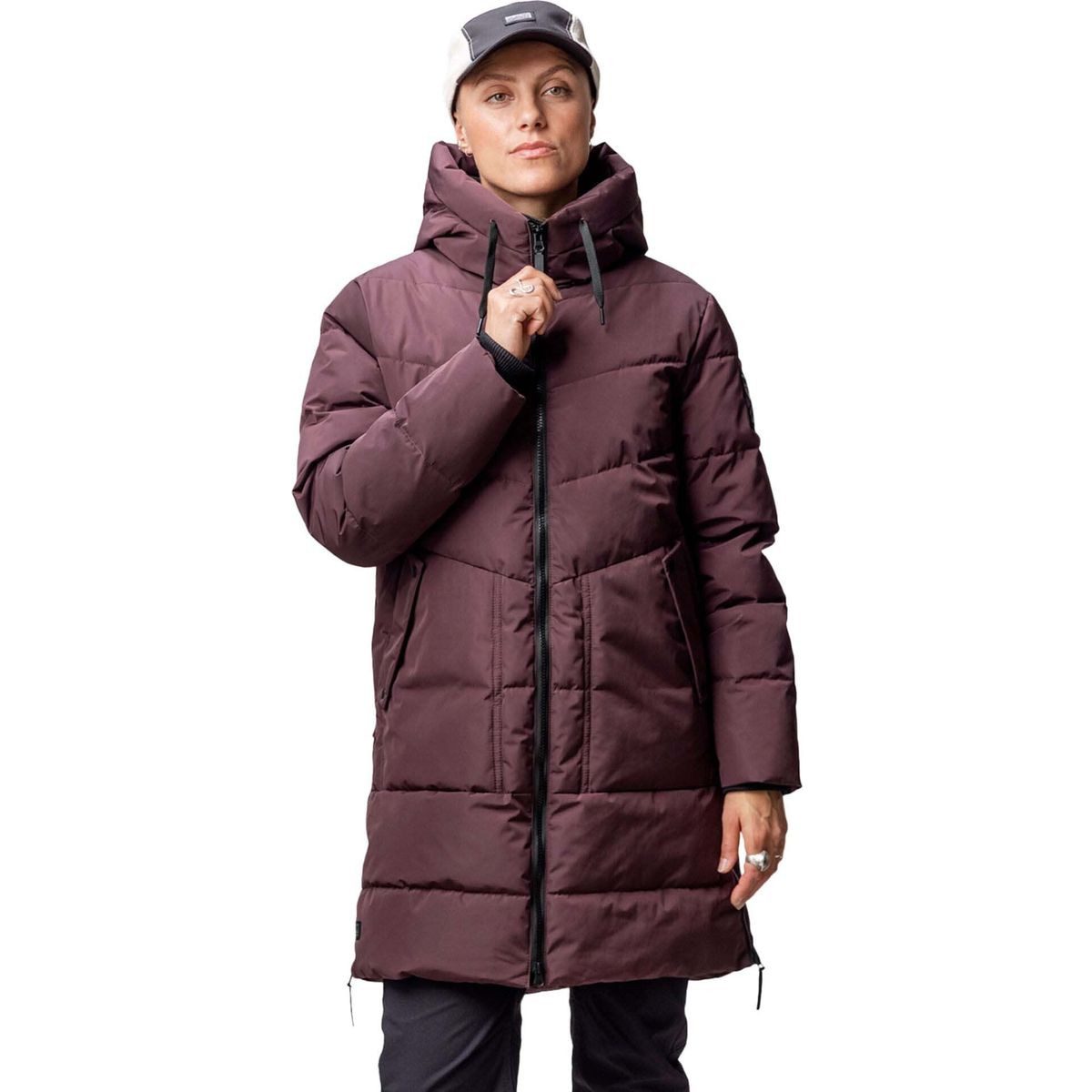 HALTI Outdoorjacke Linjat Women's Parka Jacket Stilvolle, wetterfeste Damen Parka Jacke mit recyceltem Material