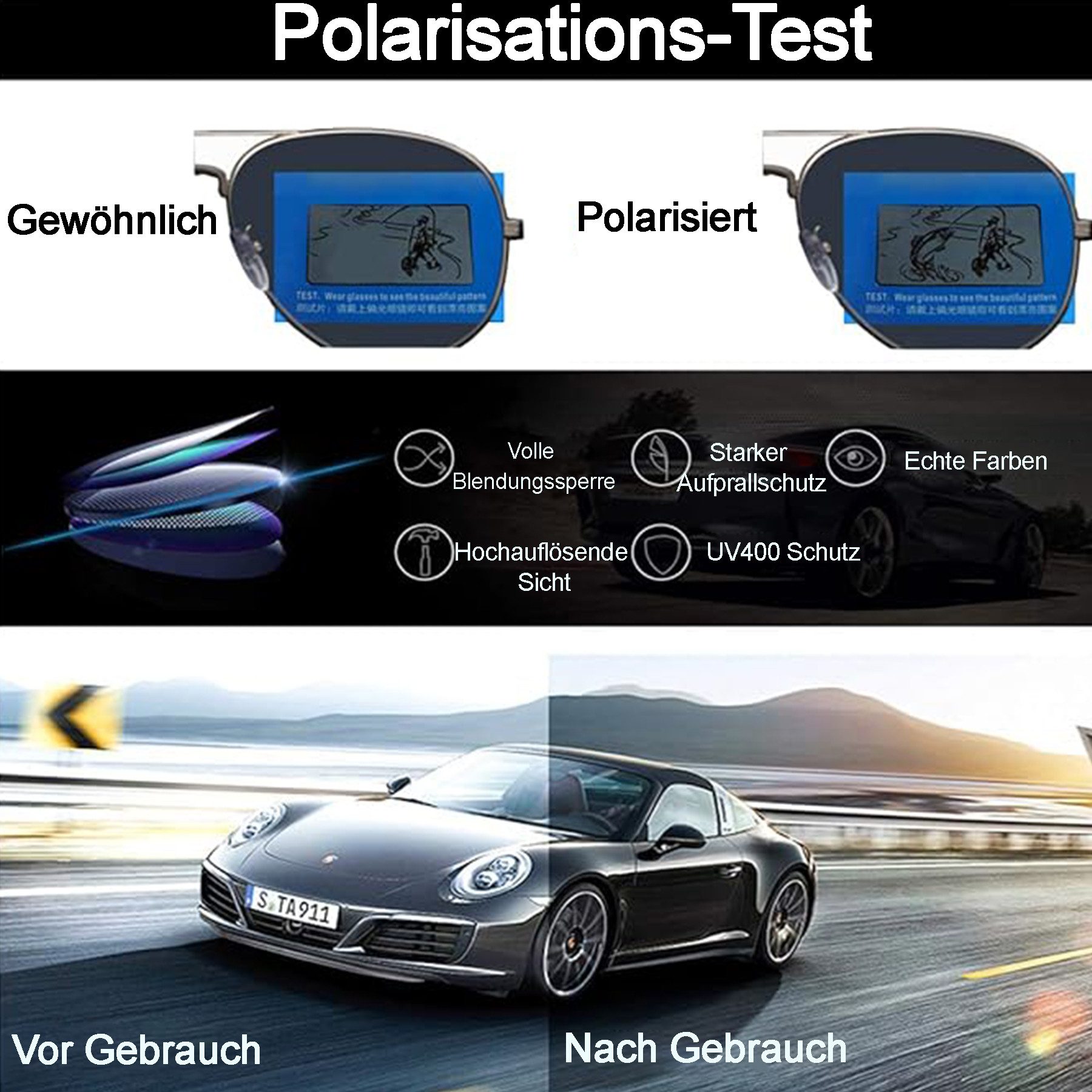 Mutig Sonnenbrille Polarisierte Sonnenbrille Herren und günstig online kaufen