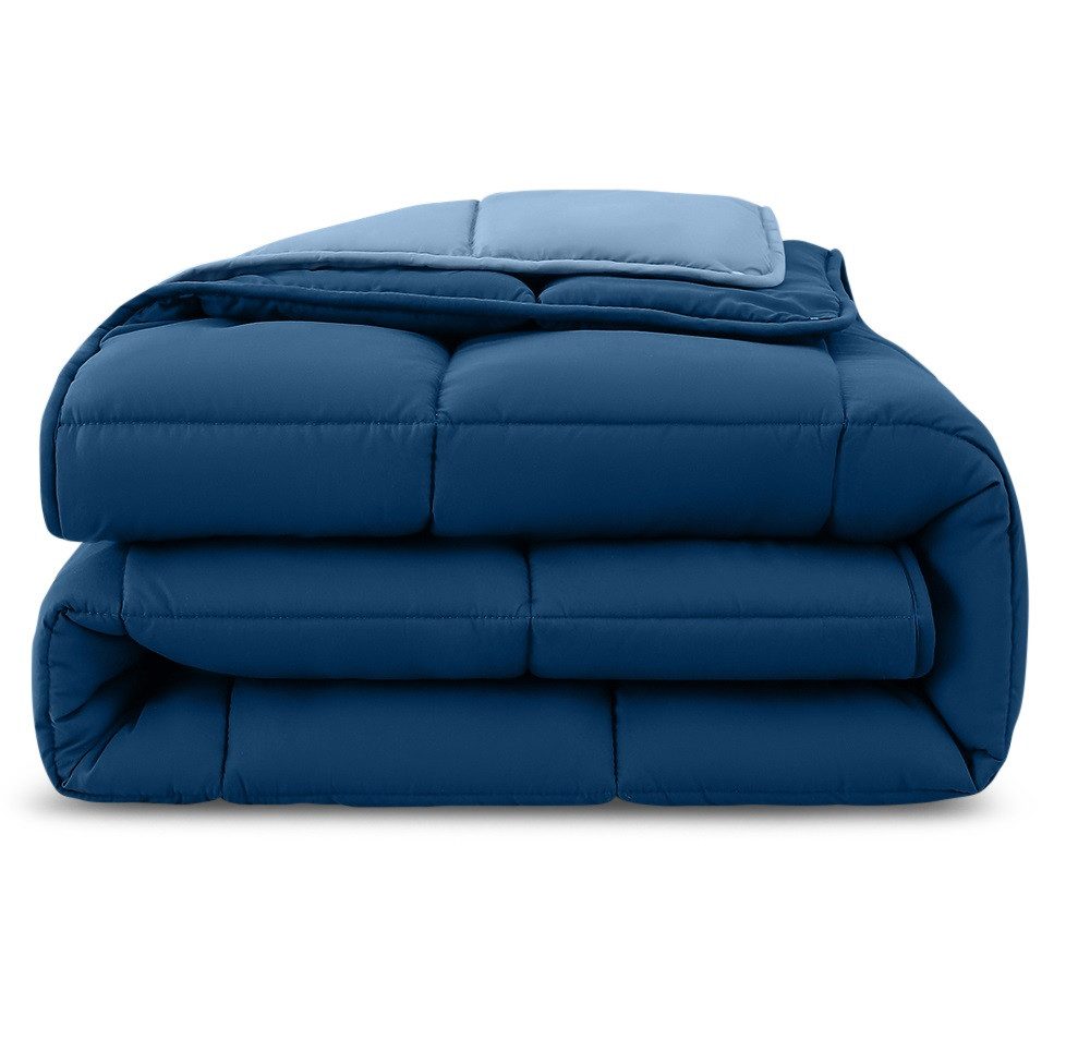 wometo Microfaserbettdecke 4-Jahreszeiten Steppbett Bi-Color, 2 Deckengrößen, Füllung: Kunstfaser, OEKO-TEX®, gesteppte Bettdecke für das ganze Jahr