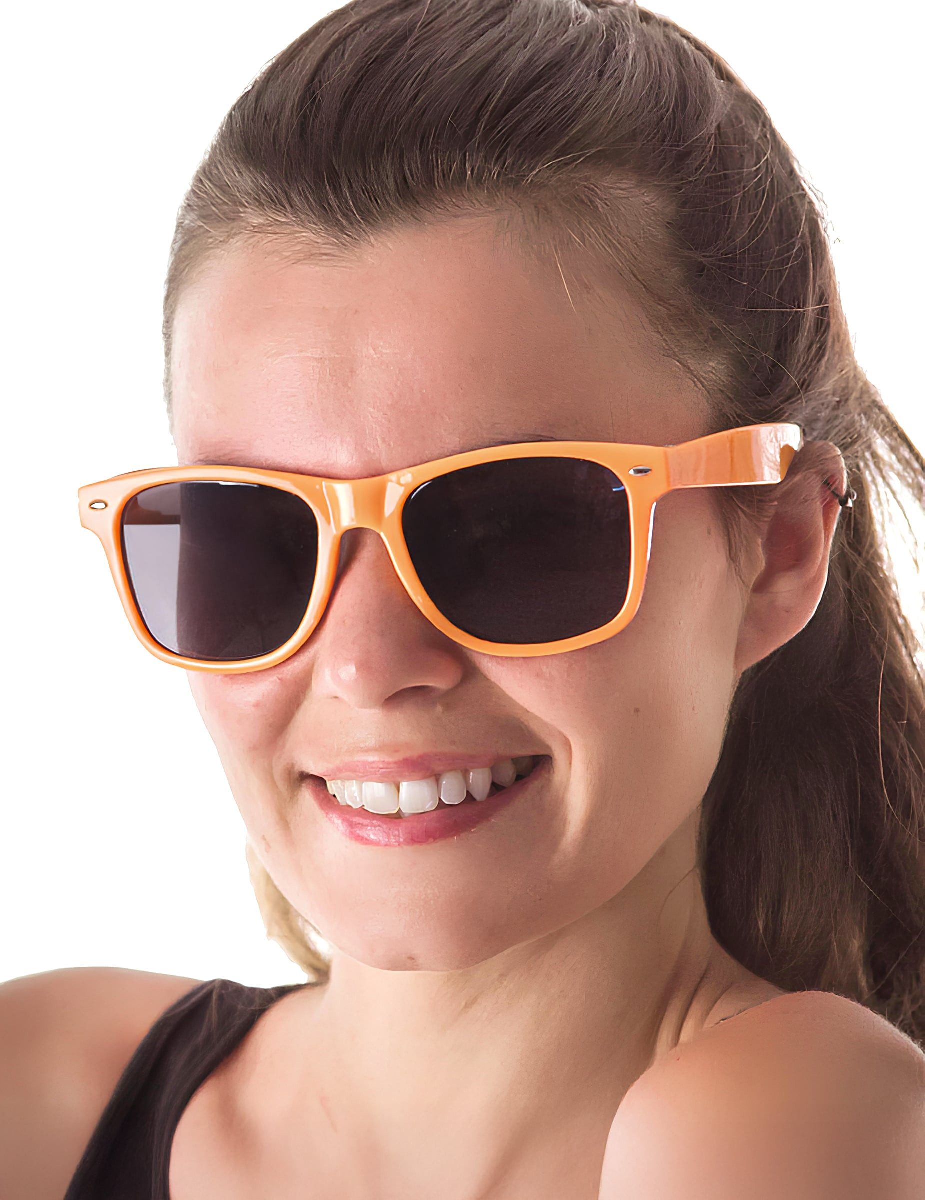 PartyPro Kostüm Partybrille für Erwachsene orange-schwarz