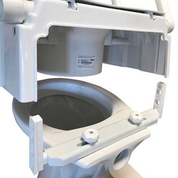 Drive Medical Toilettensitzerhöhung TSE 120 Plus mit 2 Hygieneaussparungen, mit innovativer Topmontage