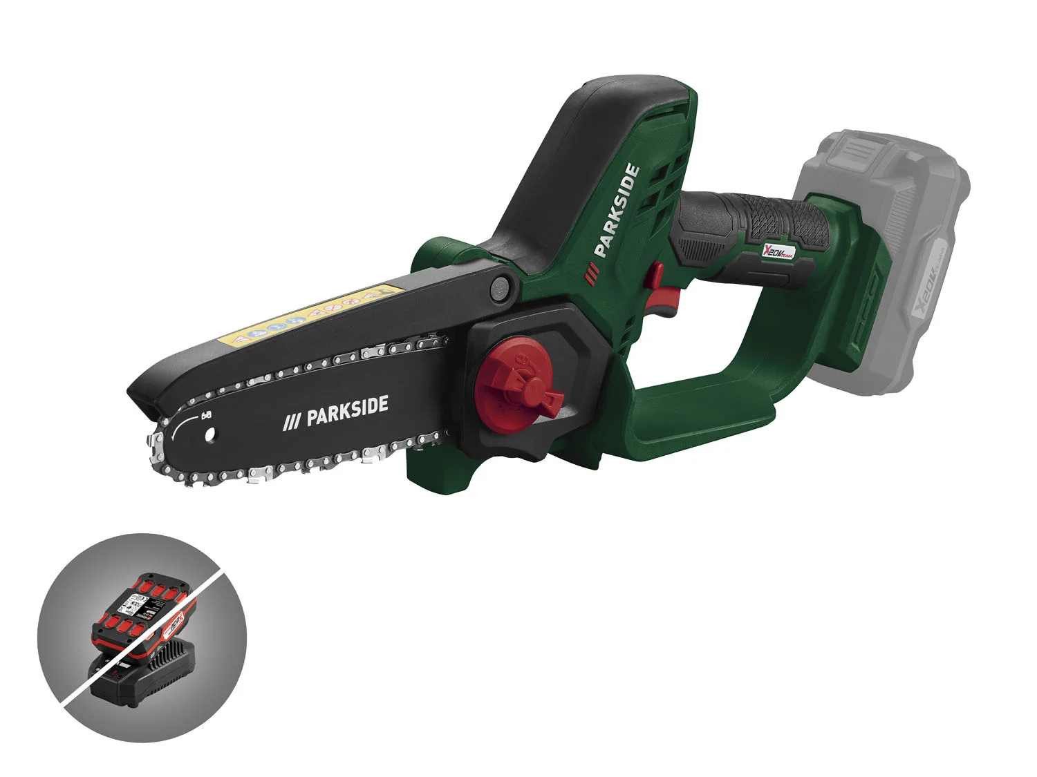 Parkside Akku-Kettensäge PARKSIDE 20V Akku-Gehölzschneider PGHSA 20-Li