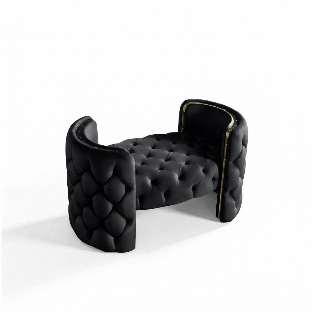 JVmoebel Bettbank Polsterhocker in Weiß für modernes Wohnzimmerdesign (1-St., Hocker), Made in Europa