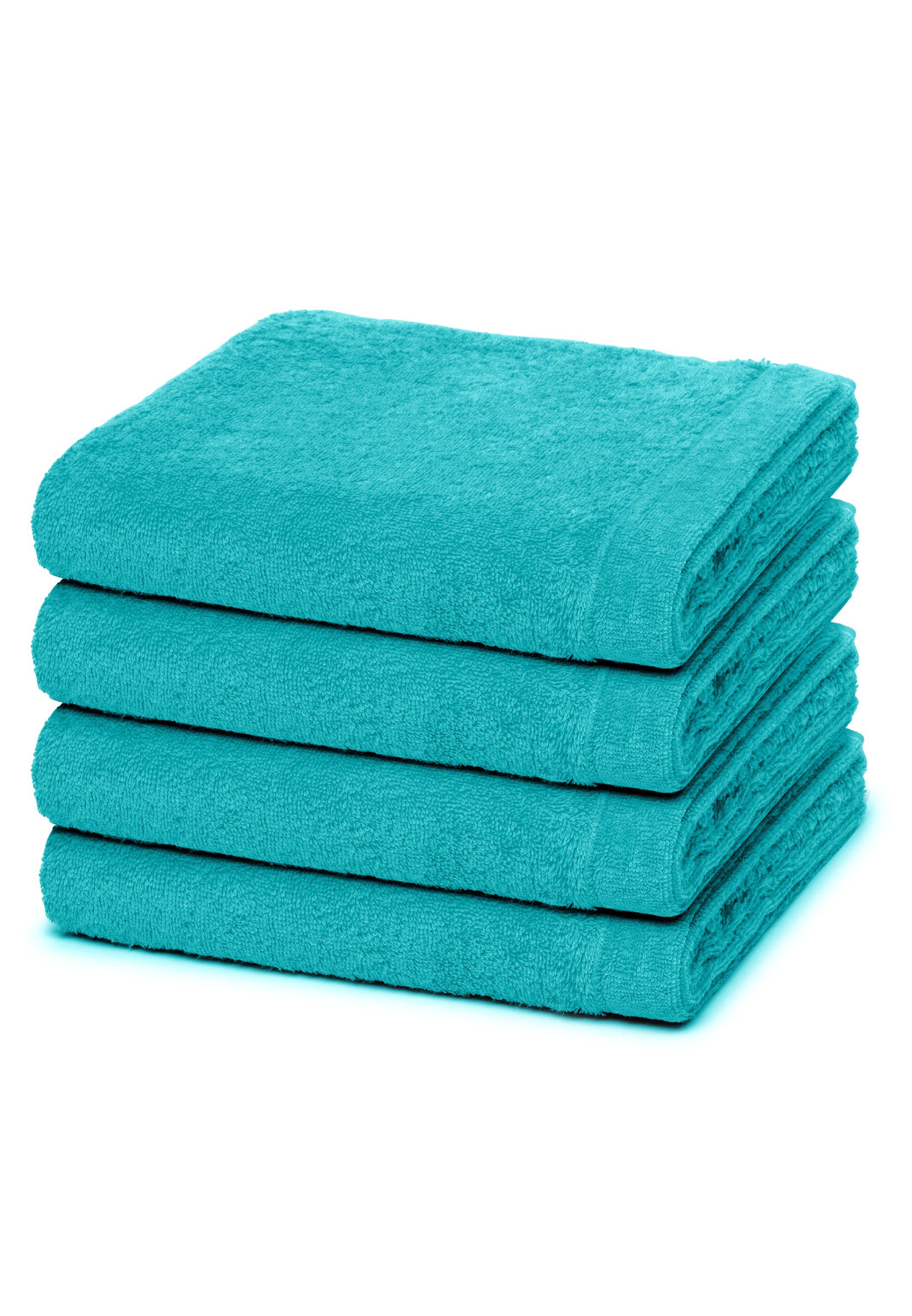 Cawö Handtuch Set Lifestyle, Walkfrottee (Spar-Set, 4-St), 4 X Handtuch im Set - Baumwolle - Weich und extra flauschig
