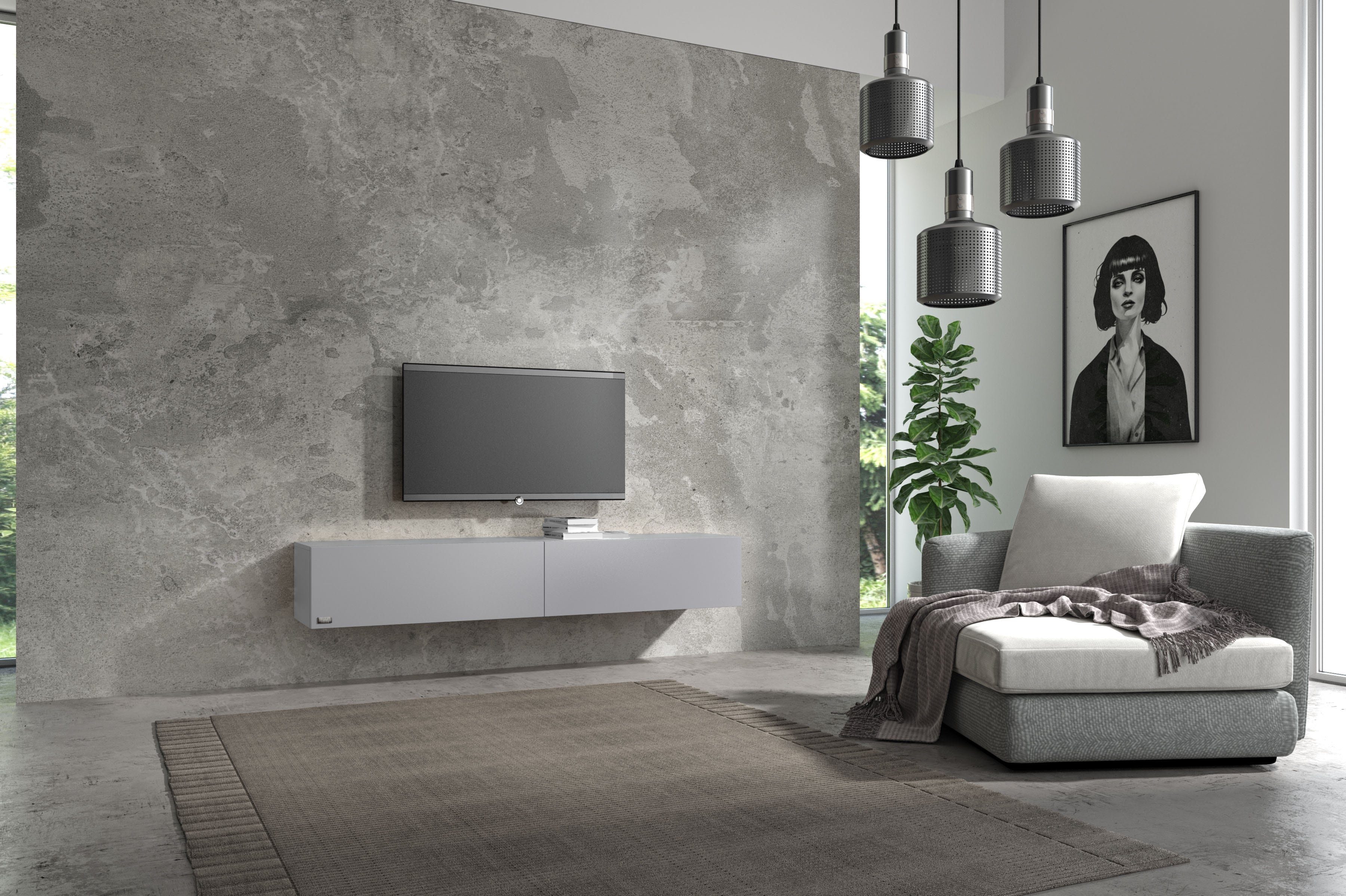 Wuun TV-Board Wuun® Somero Lowboard Tv-Board Wohnwand hängend günstig online kaufen