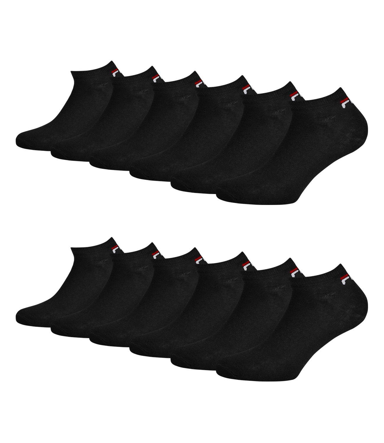 Fila Sneakersocken Kurzsocken (6-Paar) mit weichen Bündchen 200 black