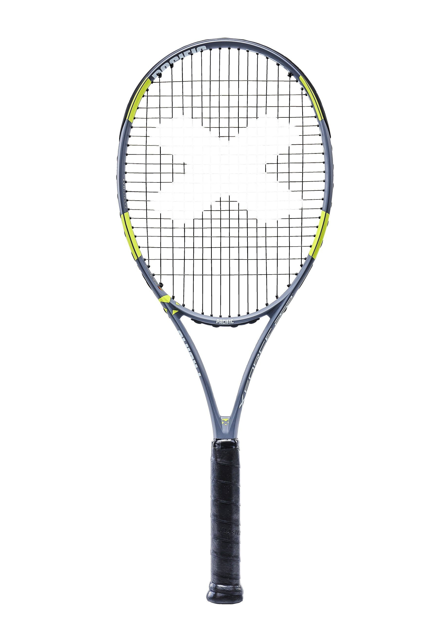 Pacific Tennisschläger X Force Pro No. 1 98in/305g/Turnier 2023 grau/lime - unbesaitet