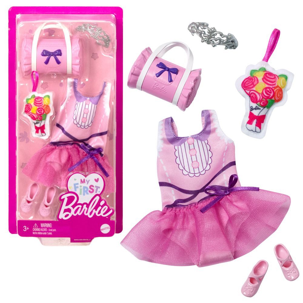 Barbie Puppenkleidung Ballett-Outfit My First Barbie Mattel Puppen-Kleidung günstig online kaufen