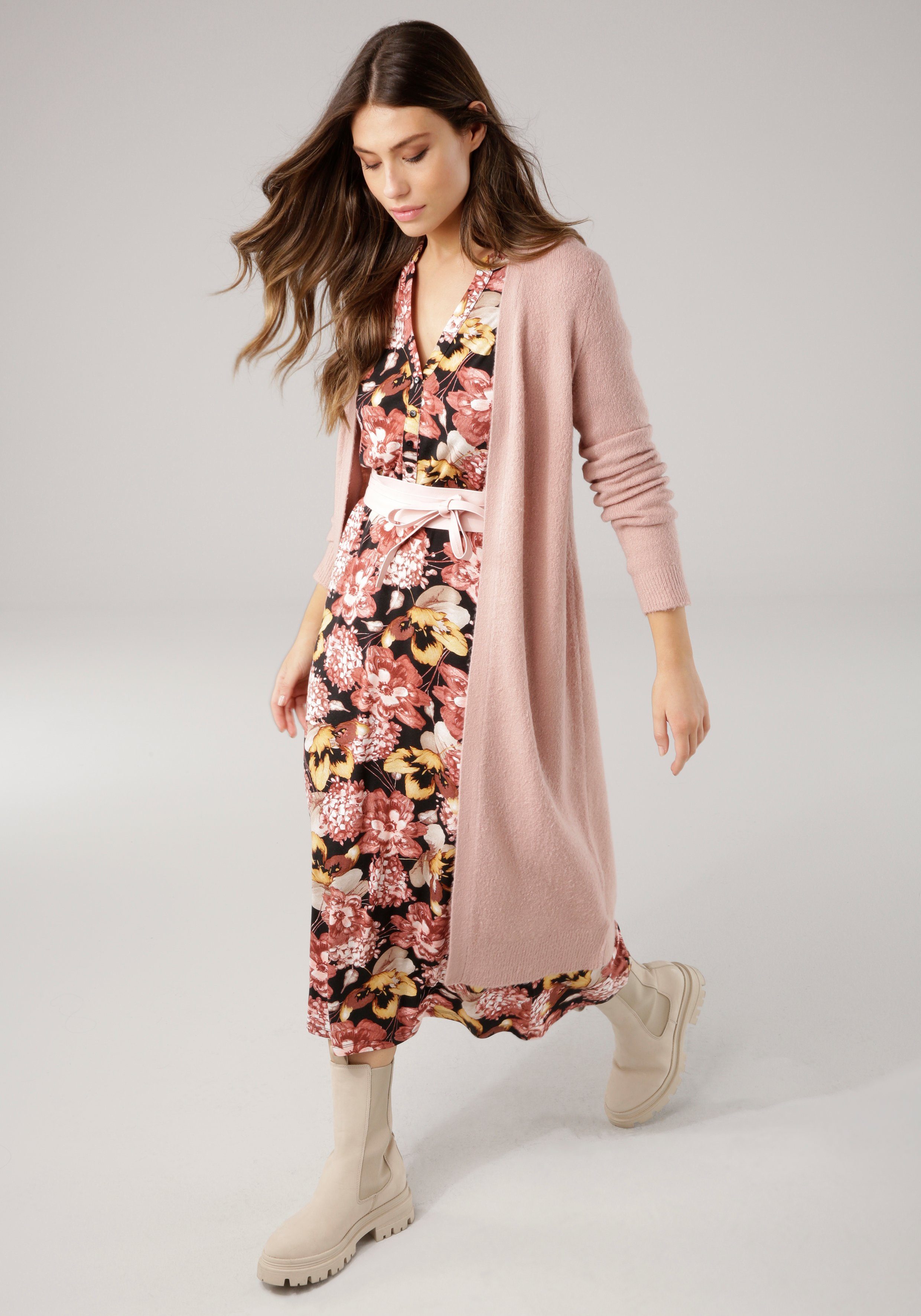 Laura Scott Longstrickjacke aus kuscheliger Strickqualität