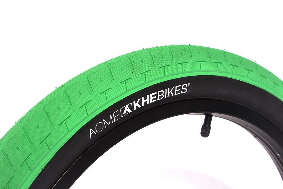 grün-schwarz, Reifen PARK/STREET 20 Zoll KHEbikes Fahrradreifen 2,40" x ACME 20"x2,40" BMX KHE