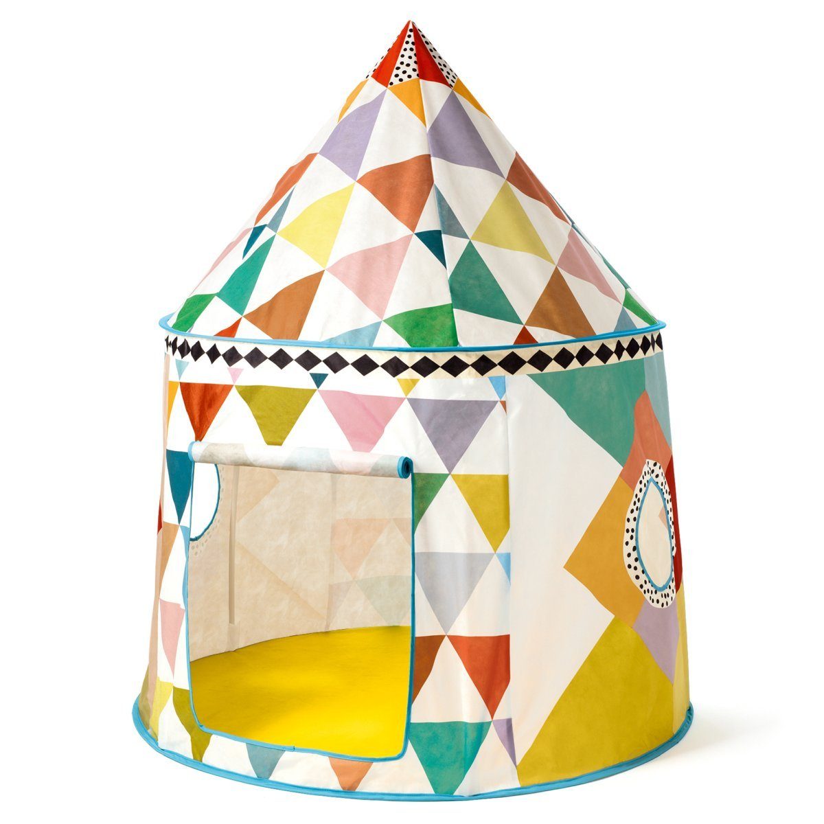 DJECO Spielzelt Tinous 140 cm hoch buntes Kinderzelt