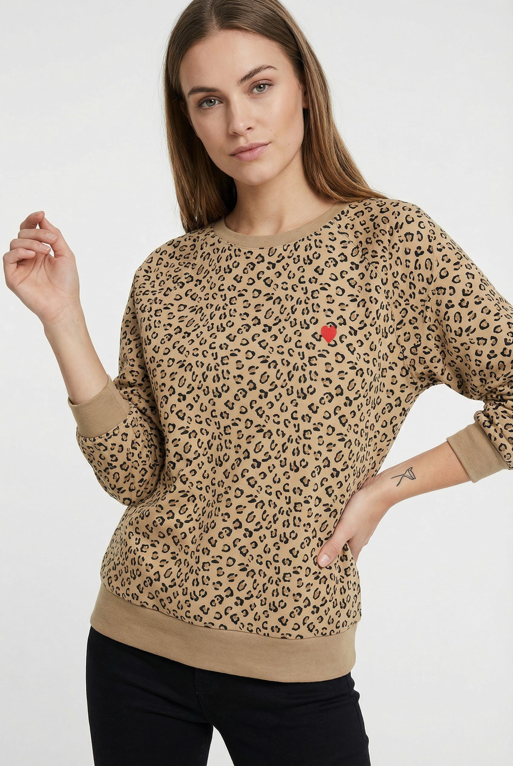 pieces Sweatshirt PCGRETA LS EMB UB SWEAT FC günstig online kaufen