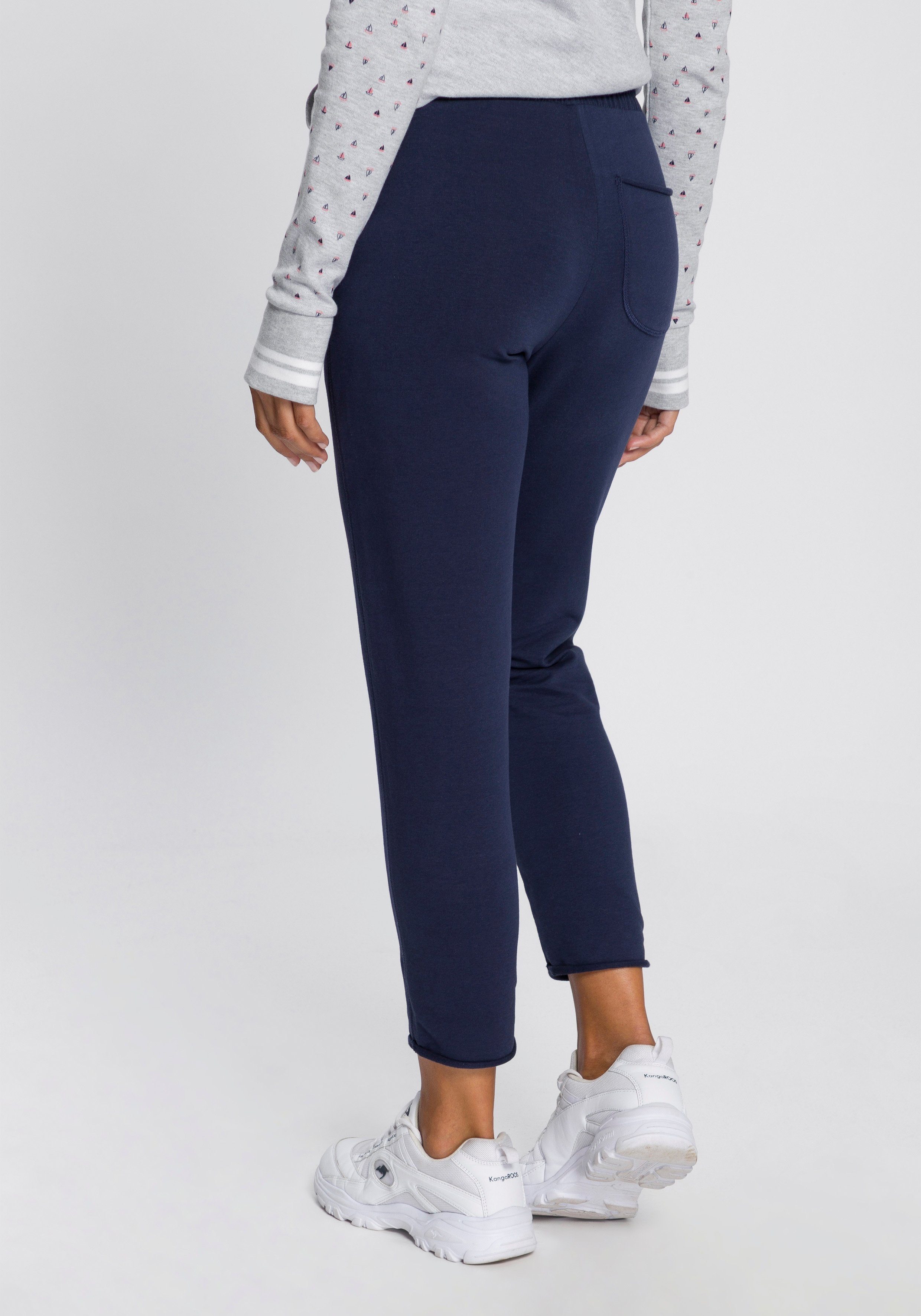 KangaROOS Jogginghose in 7/8-Länge mit Logo-Druck günstig online kaufen