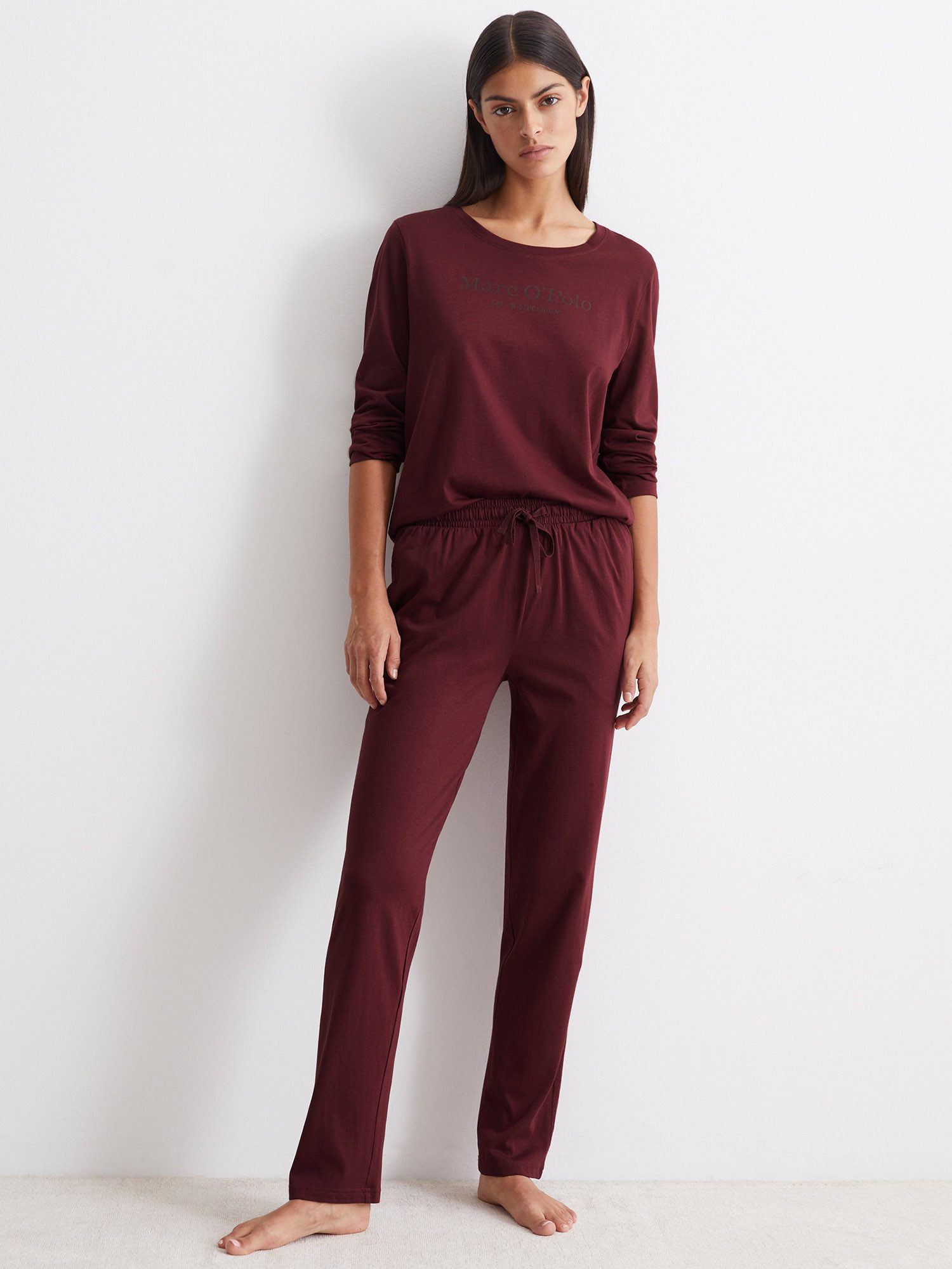 Marc O'Polo Pyjamahose Mix & Match Cotton schlaf-hose pyjama schlafmode günstig online kaufen