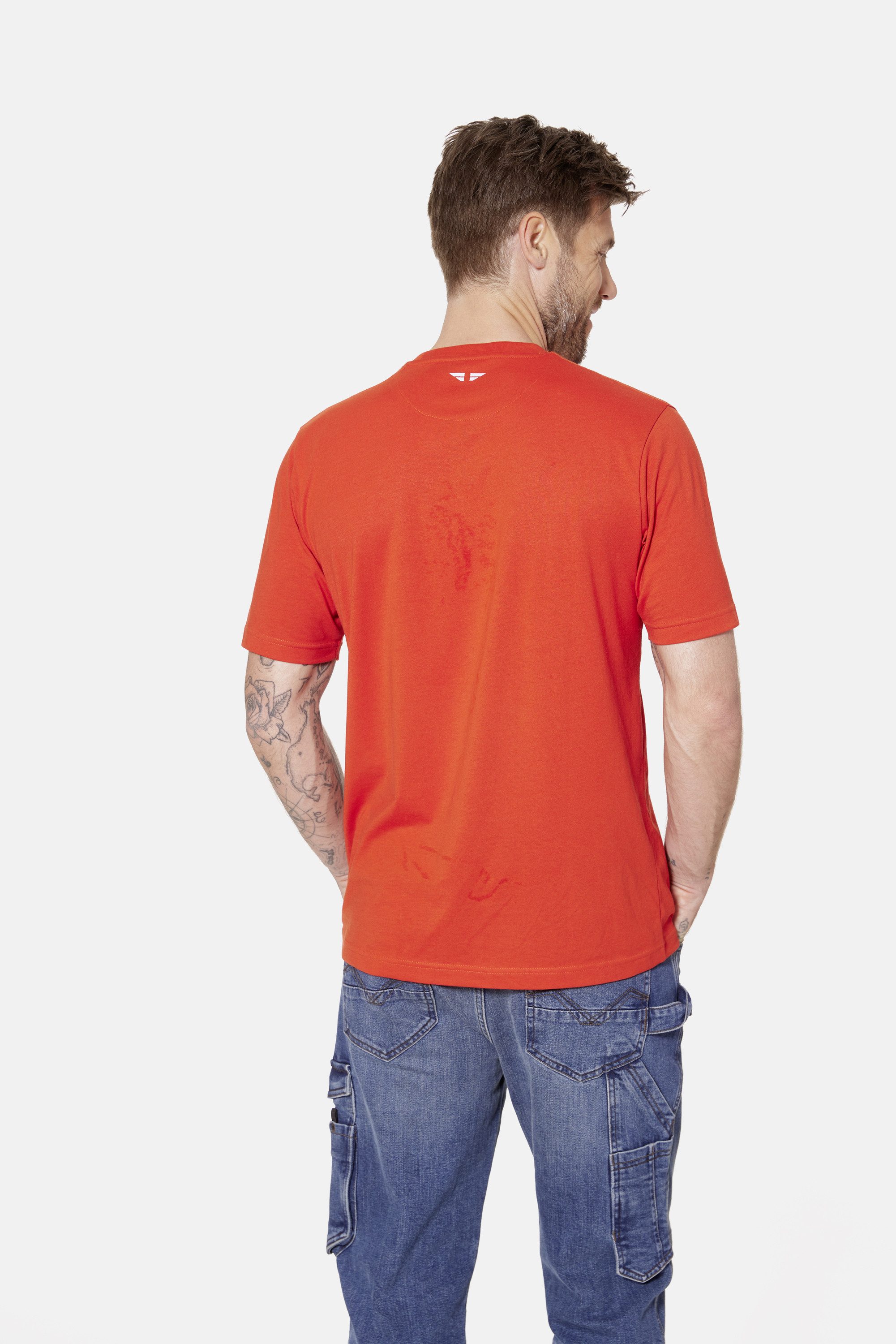 HERO by John Medoox Businessshirt Workwear T-Shirt mit Logoprint T-Shirt mit Logoprint Funktionsqualitätfür Herren
