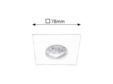 Rabalux LED Deckenspots "Randy" Kunststoff, weiß, 4W, warmweiß, 350lm, L78mm, mit Leuchtmittel wassergeschützt, warmweiß