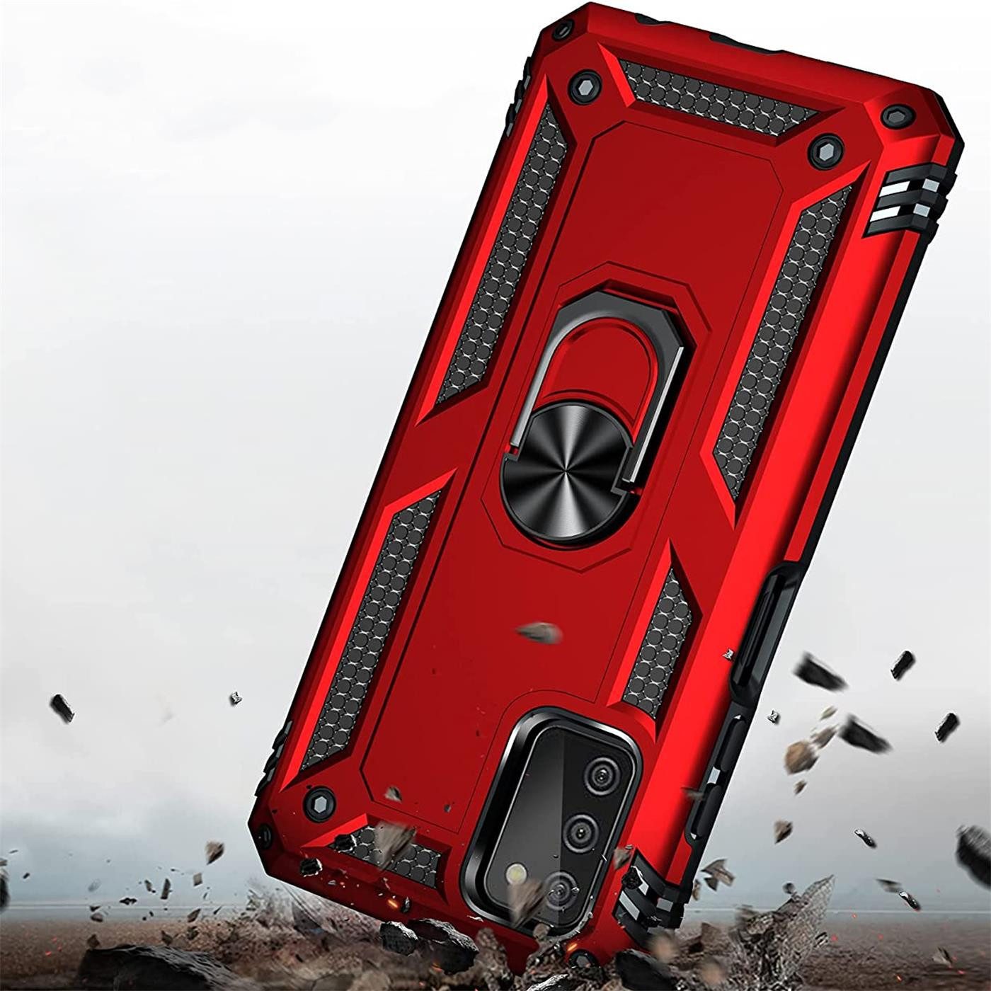 CoolGadget Handyhülle Armor Shield Case für Samsung Galaxy A51 6,5 Zoll, Outdoor Cover mit Magnet Ringhalterung Handy Hülle für Samsung A51 – Bild 5 von 5