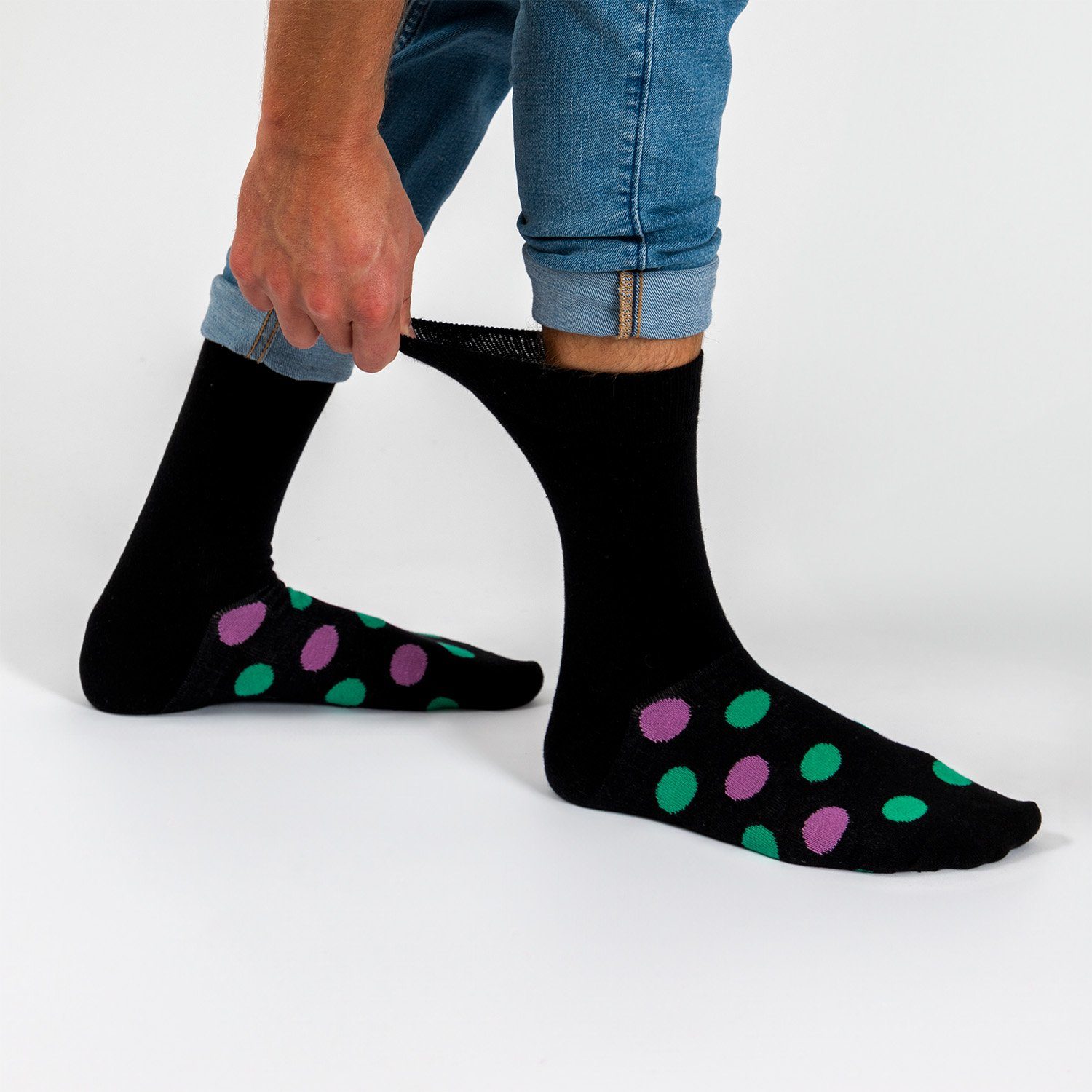 OCCULTO Basicsocken Socken Pack Bunte (Modell: Herren (6-Paar) Moritz) Stripes1 6er