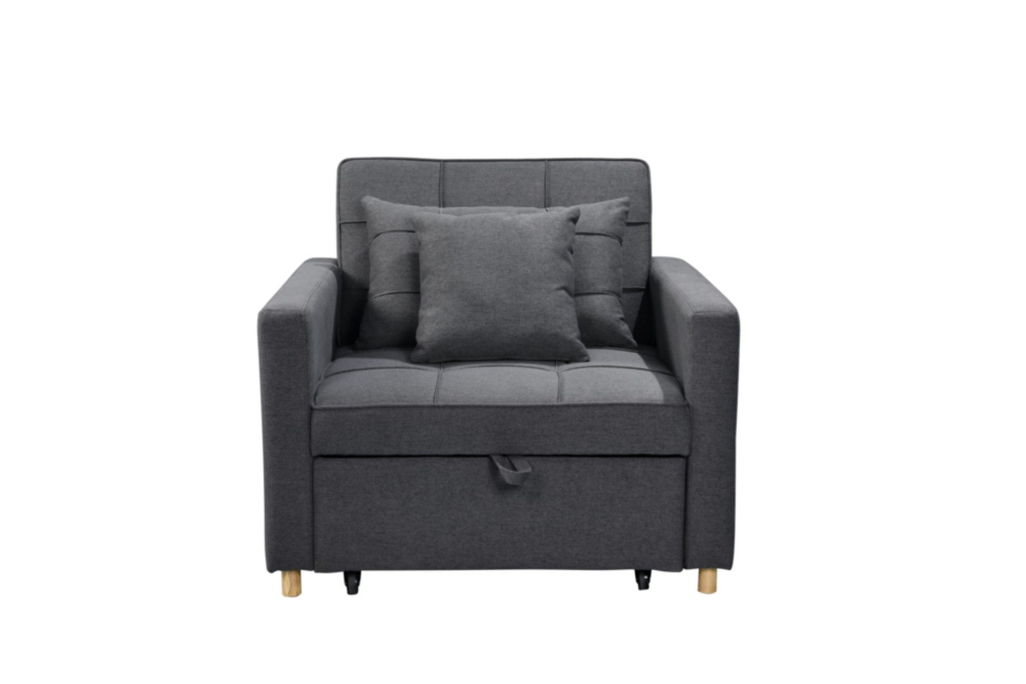 Happy Home Schlafsofa Schlafsessel Sofabett mit Kissen Gästebett Lounge Sessel für Wohnung