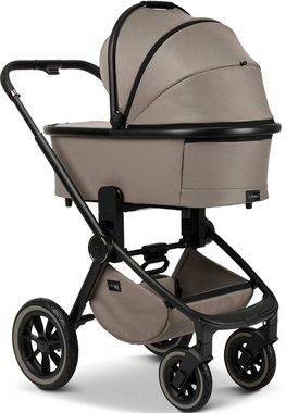 Moon Kombi-Kinderwagen Resea+, mud/black matt, mit Luftreifen