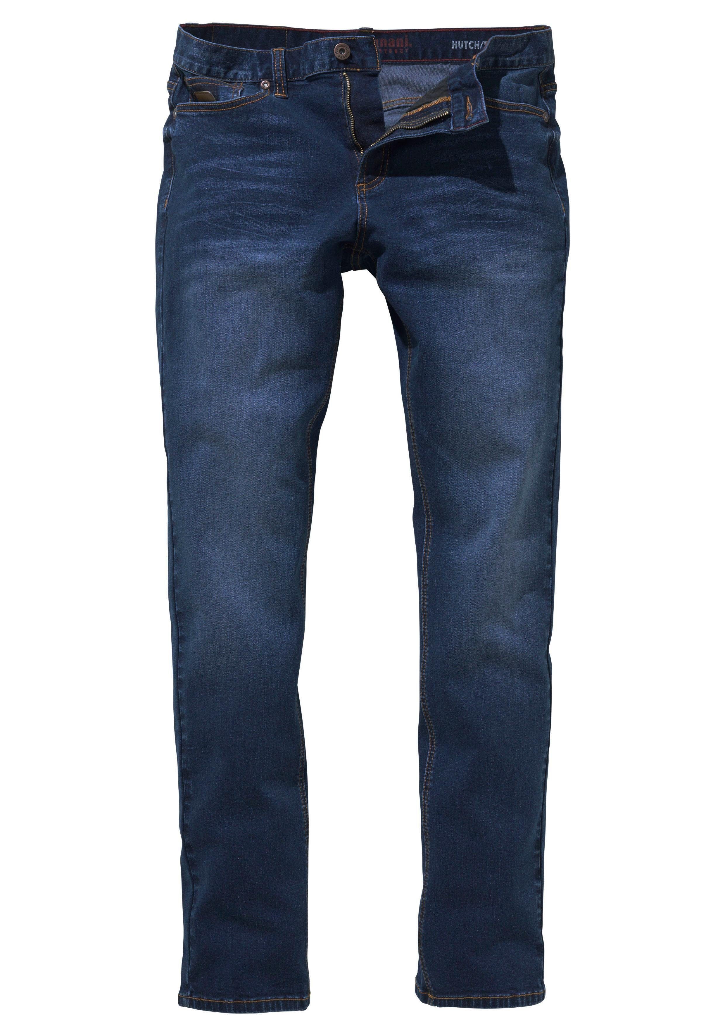 Bruno Banani Straight-Jeans Hutch gerade geschnittenes Bein, niedrige Leibhöhe, reguläre Passform. Reduzierter Preis € 27,99. Unverbindliche Preisempfehlung € 39,99, (€ 27,99 pro 1 Stk)
