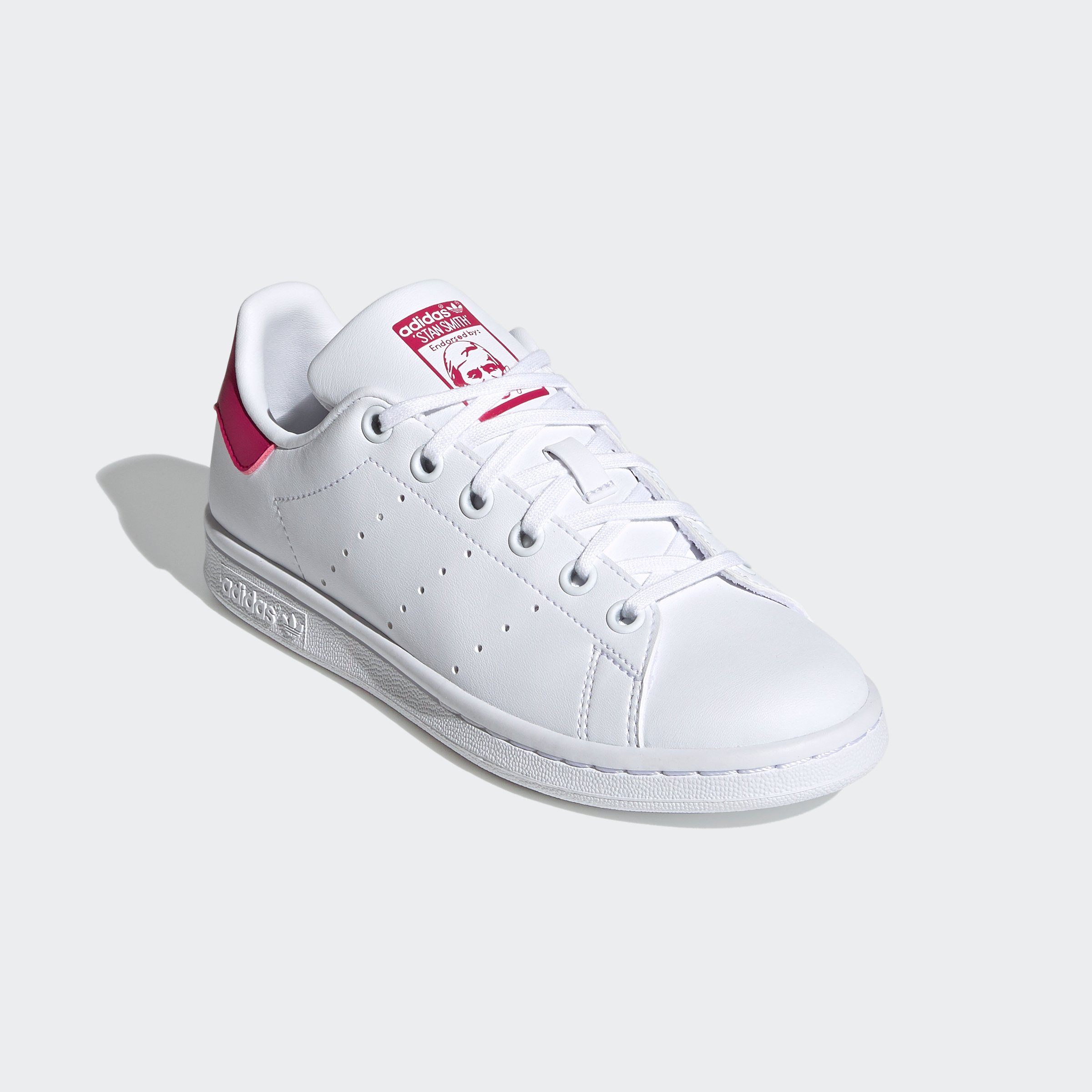 adidas Originals STAN SMITH J Sneaker Cloud White / Cloud White / Bold Pink