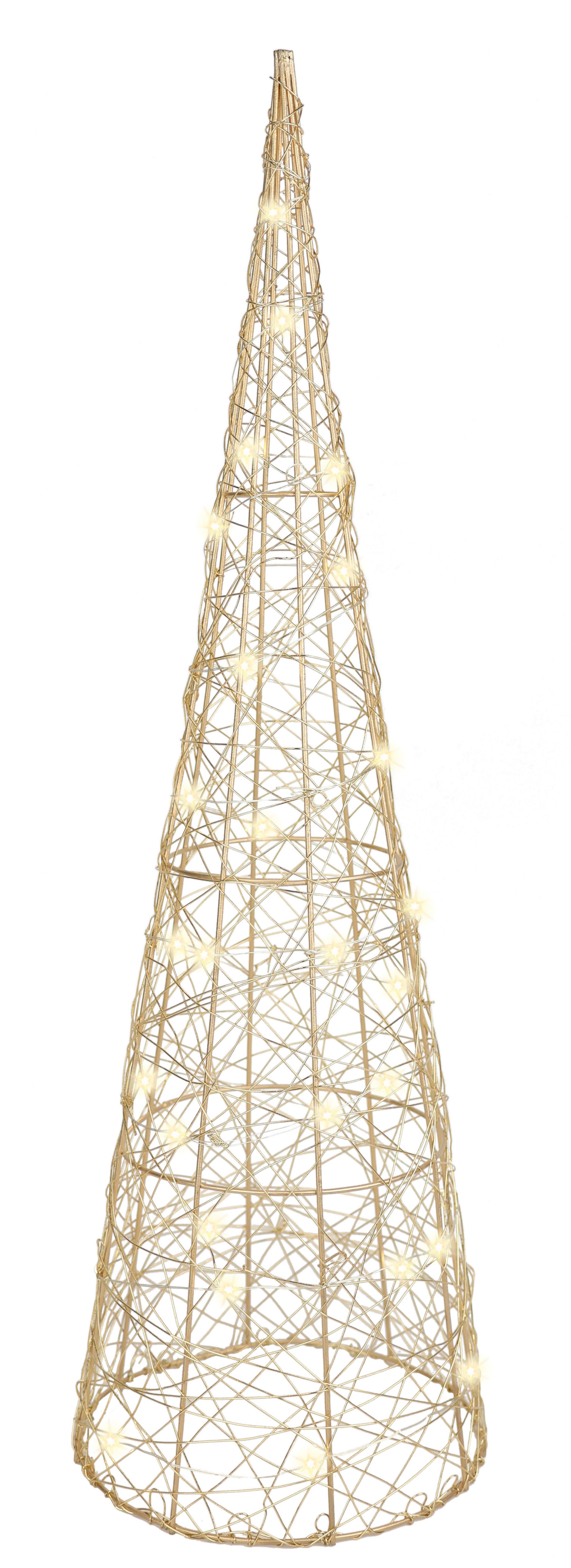 I.GE.A. LED-Dekofigur LED-Pyramide, Dekofigur Weihnachtspyramide Weihnachtsdeko Weihnachtsbaum Christbaum