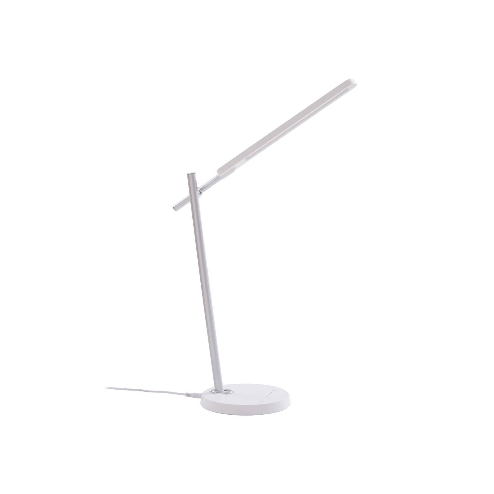 Lindby Schreibtischlampe Valtorin, LED, Kunststoff Weiß universalweiß IP20, 1 x 7,2 W LED, universalweiß