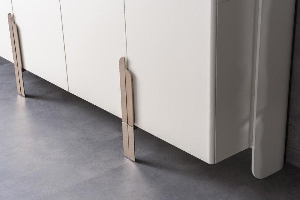 Xlmoebel Anrichte Modernes Sideboard mit ovalen Spiegeln und Beistellschrank (Set mit Spiegeln, Sideboard mit 2 Spiegeln), Made in Europa