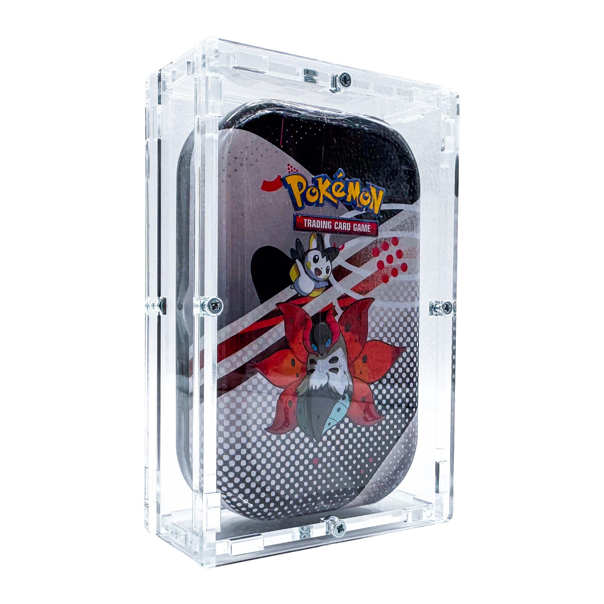 DragonCollect Sammelkarte Acryl Case passend für Pokemon Tin Box TCG Acrylic Cases Schutzbox, Made in Germany