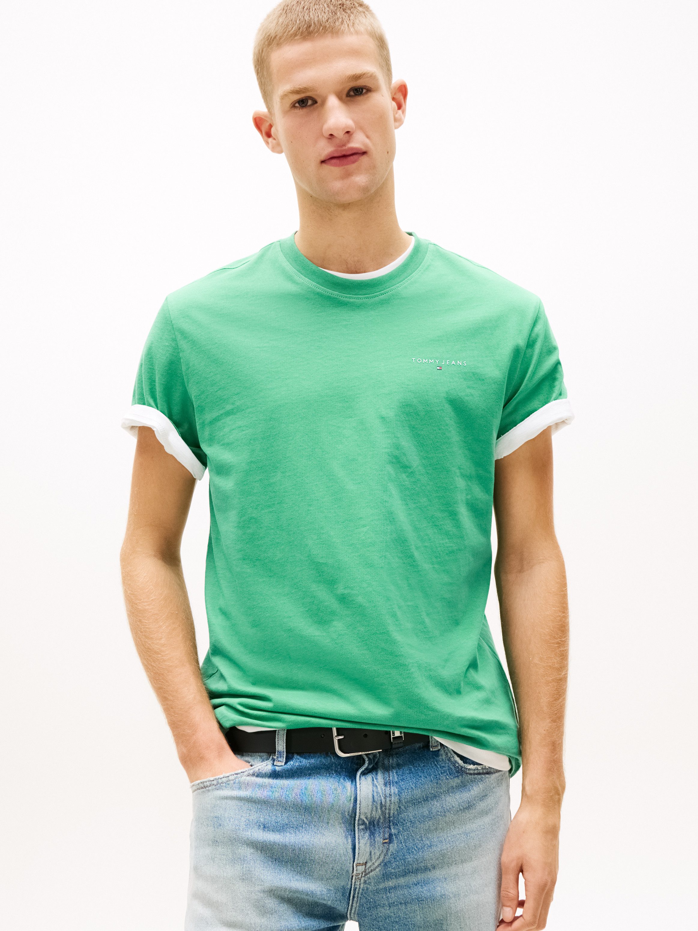 Tommy Jeans T-Shirt TJM SLIM FIT LINEAR 2PACK (Packung, 2-tlg) Rundhals, Je günstig online kaufen