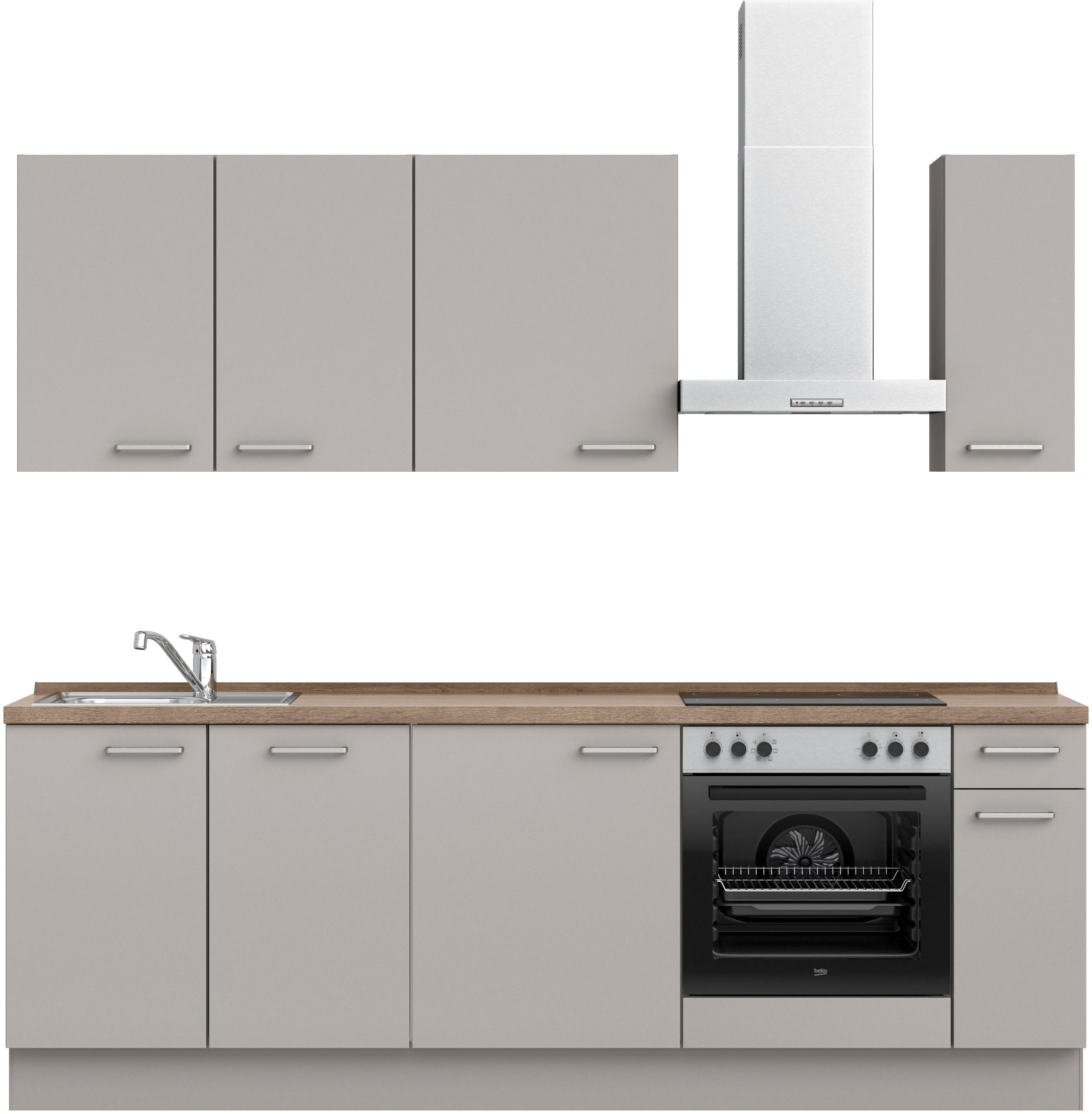 nobilia Küchenzeile ""Touch I"" vormontiert, Ausrichtung wählbar, Breite 24 günstig online kaufen