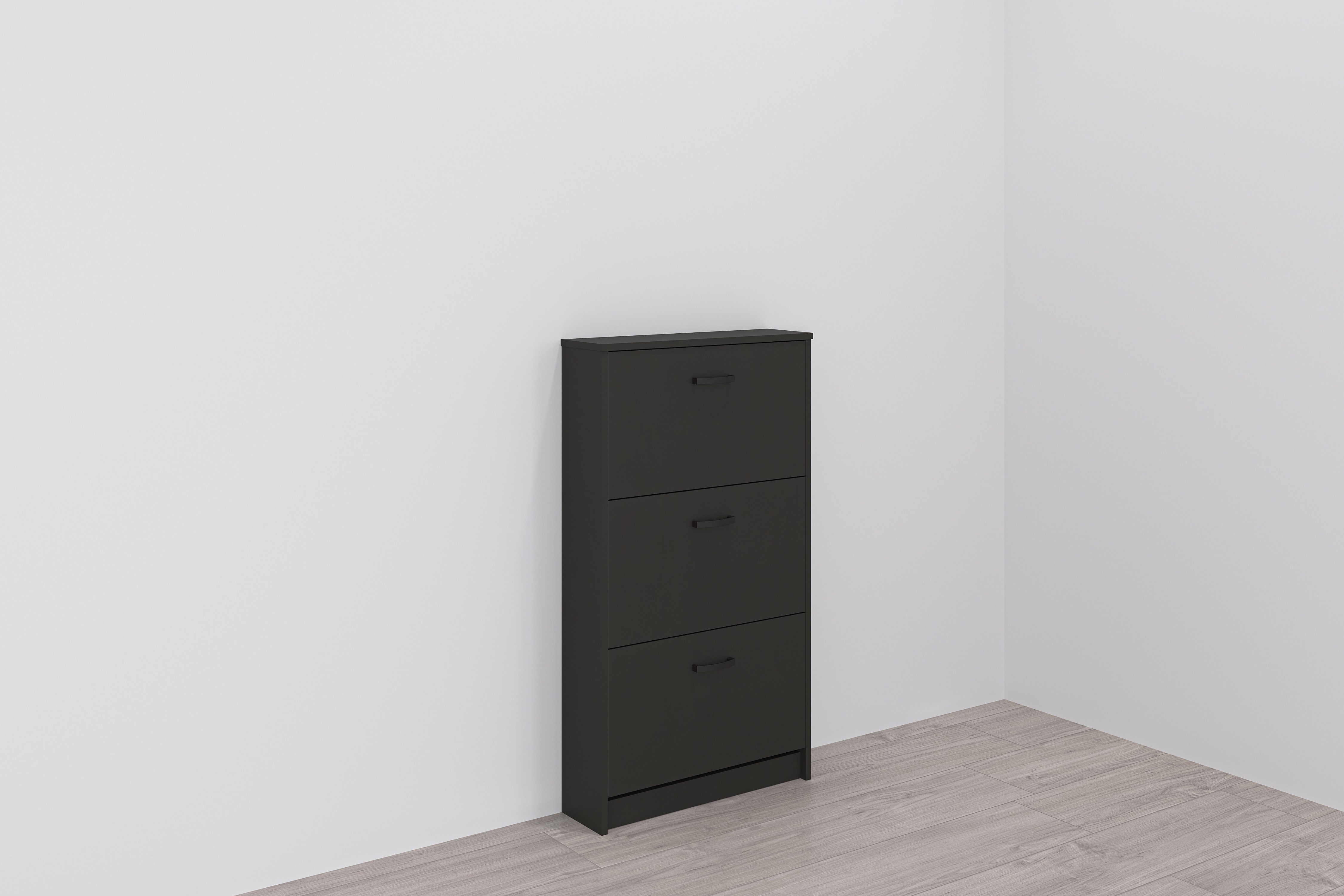 FMD Schuhschrank Step 3 Breite 58,5 cm, Tief 17 cm, mit 3 Klappen, Schuhkip günstig online kaufen