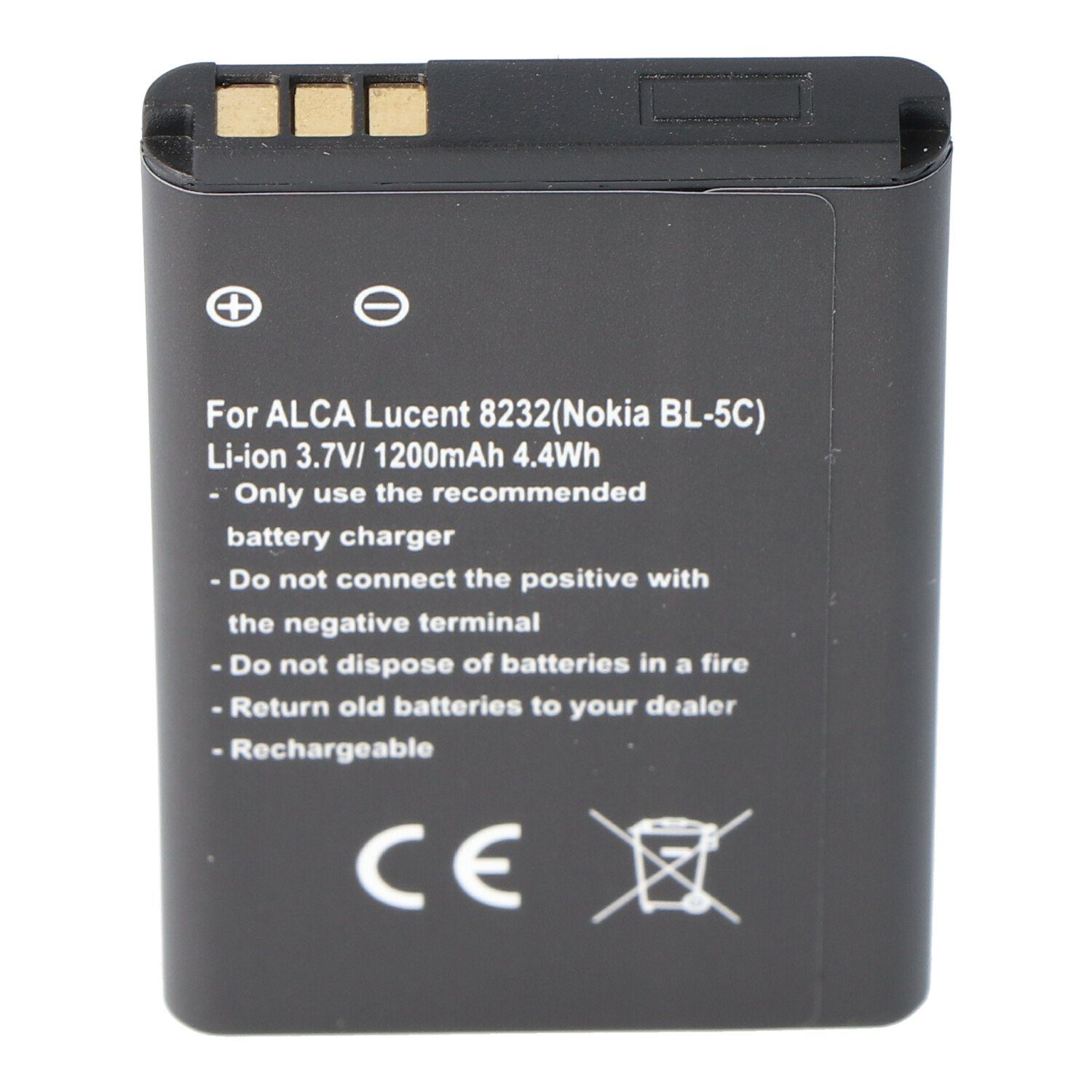 AccuCell Akku nur passend für den CISCO RTR001F05, ICP6/34/54 Battery Pack 74- Akku 1100 mAh (3,7 V)