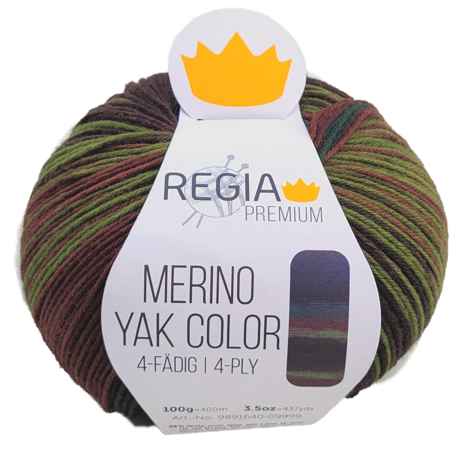 Regia Sockenwolle 4ach Merino Yak Color Wolle zum Stricken und Häkeln Häkelwolle, 400,00 m (100g Sockengarn 4-fach, 4-fädig, Strumpfwolle mit Farbverlauf, Strickwolle, Strickgarn, Handstrickgarn, Farbverlaufsgarn), mit Yakwolle