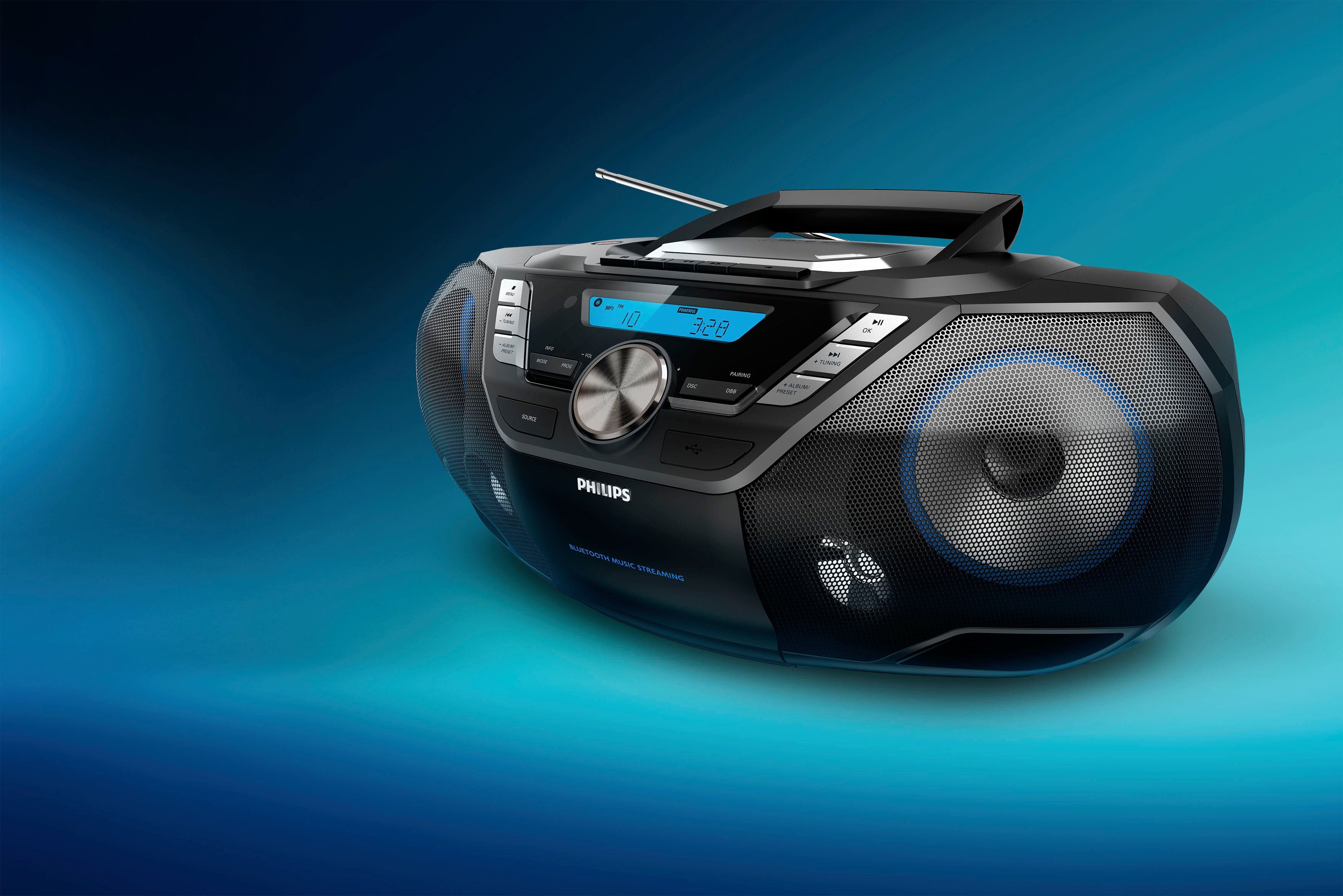 Philips AZB798T Radio (Digitalradio (DAB), UKW mit RDS, 12 W)