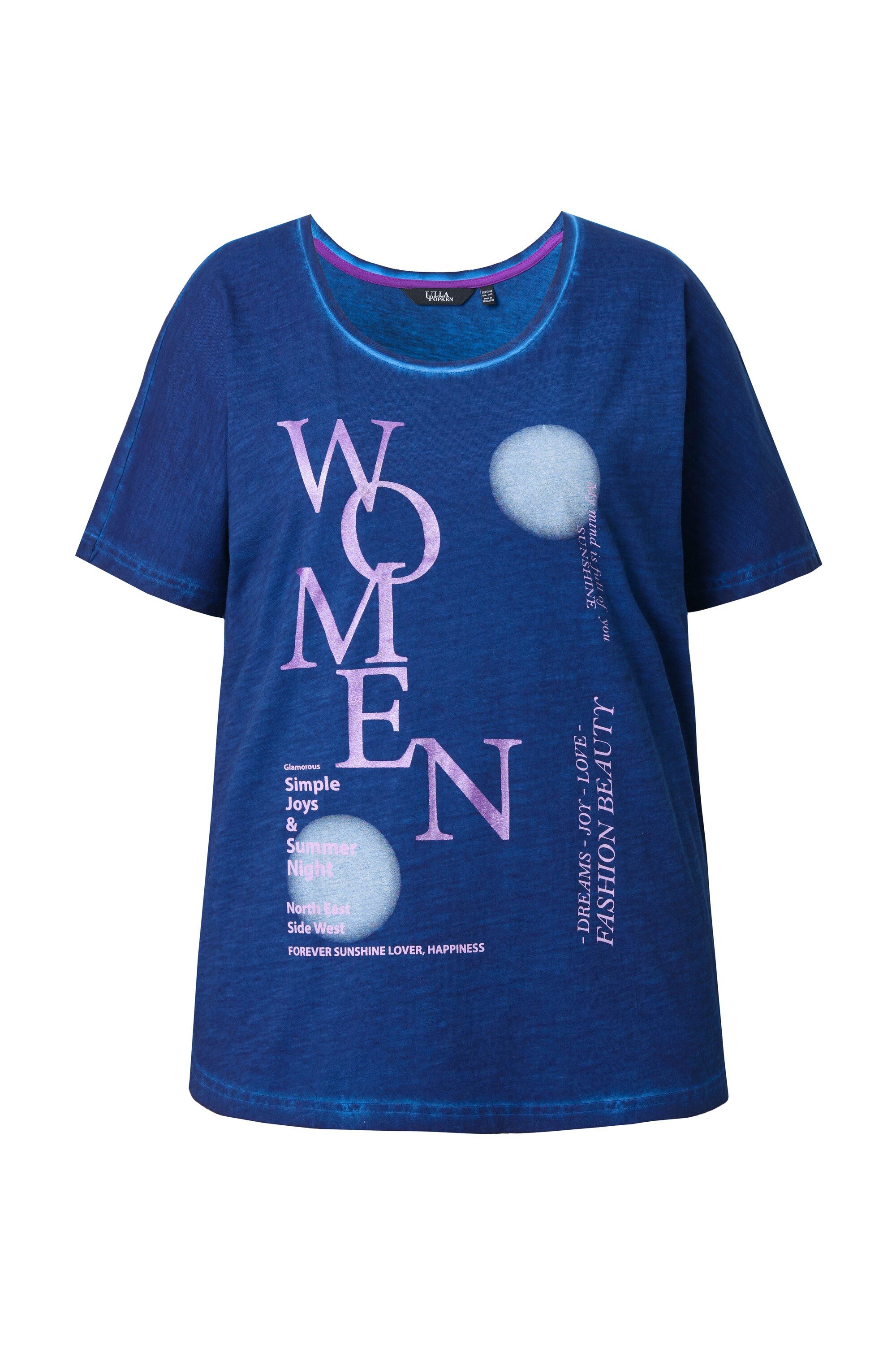 Ulla Popken T-Shirt T-Shirt Schriftmotiv Oversized günstig online kaufen