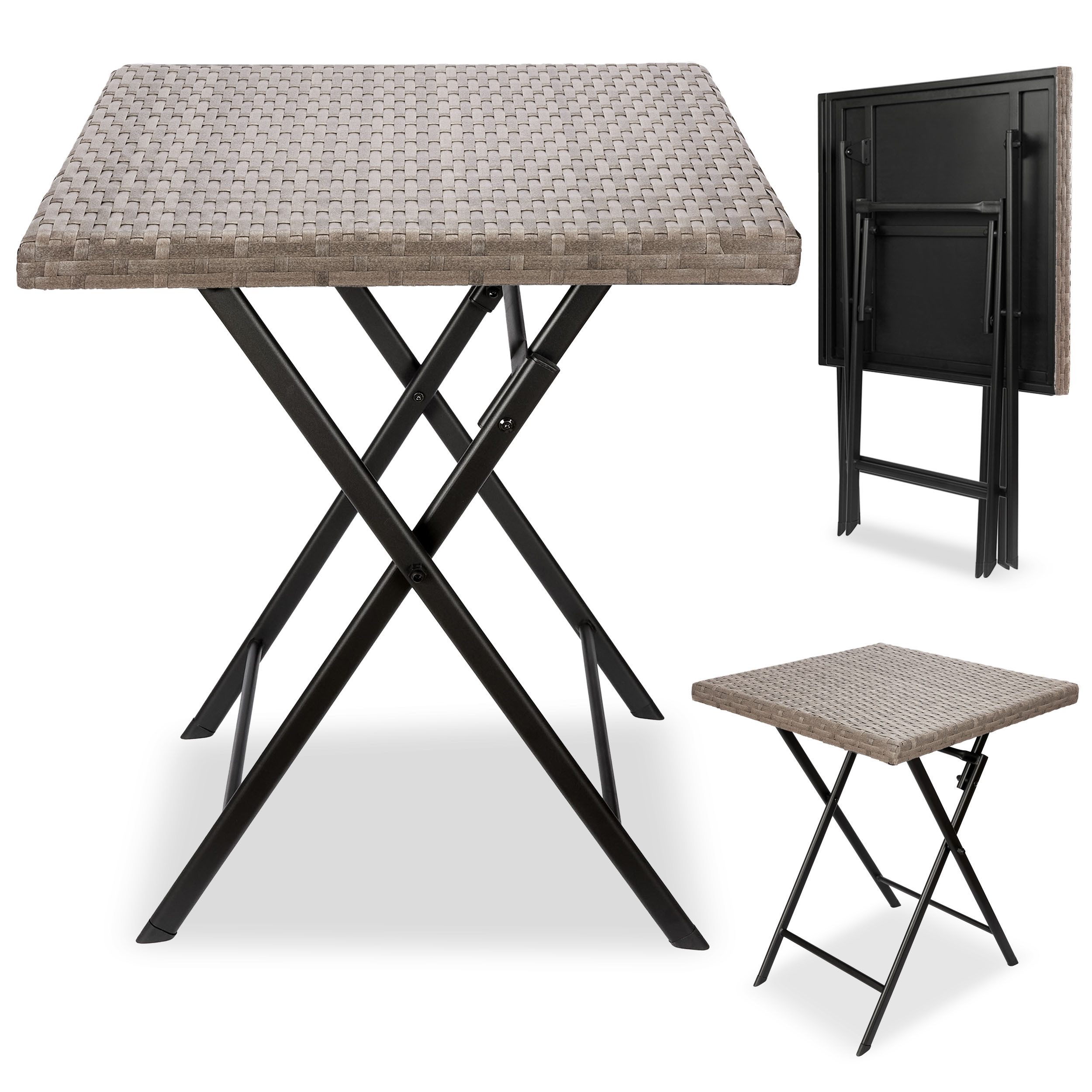 BRUBAKER Gartentisch Toskana - 58 x 58 cm Balkontisch wetterfest (1-St., Ca günstig online kaufen